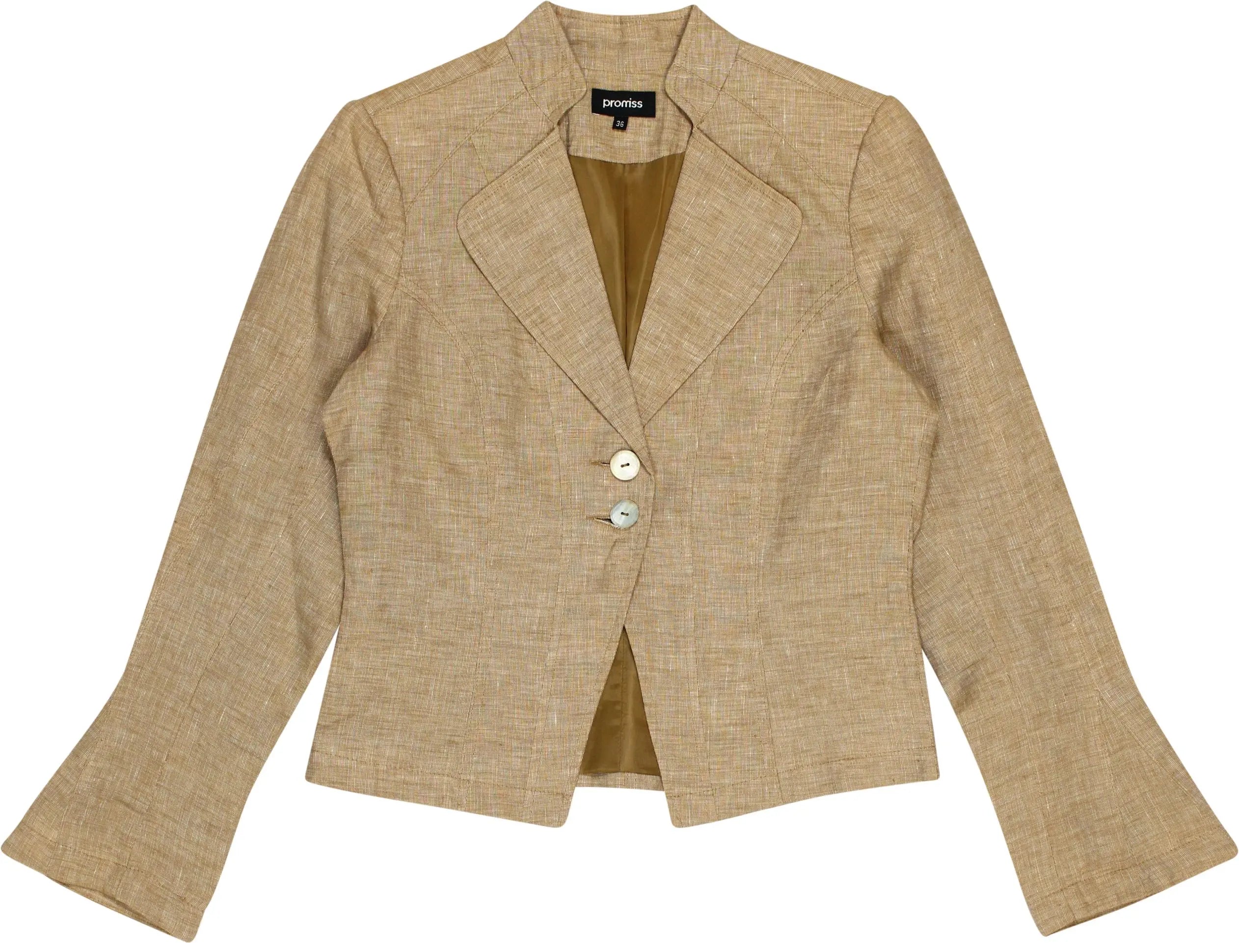 Promiss - Linen Blazer- ThriftTale.com - Vintage and second handclothing
