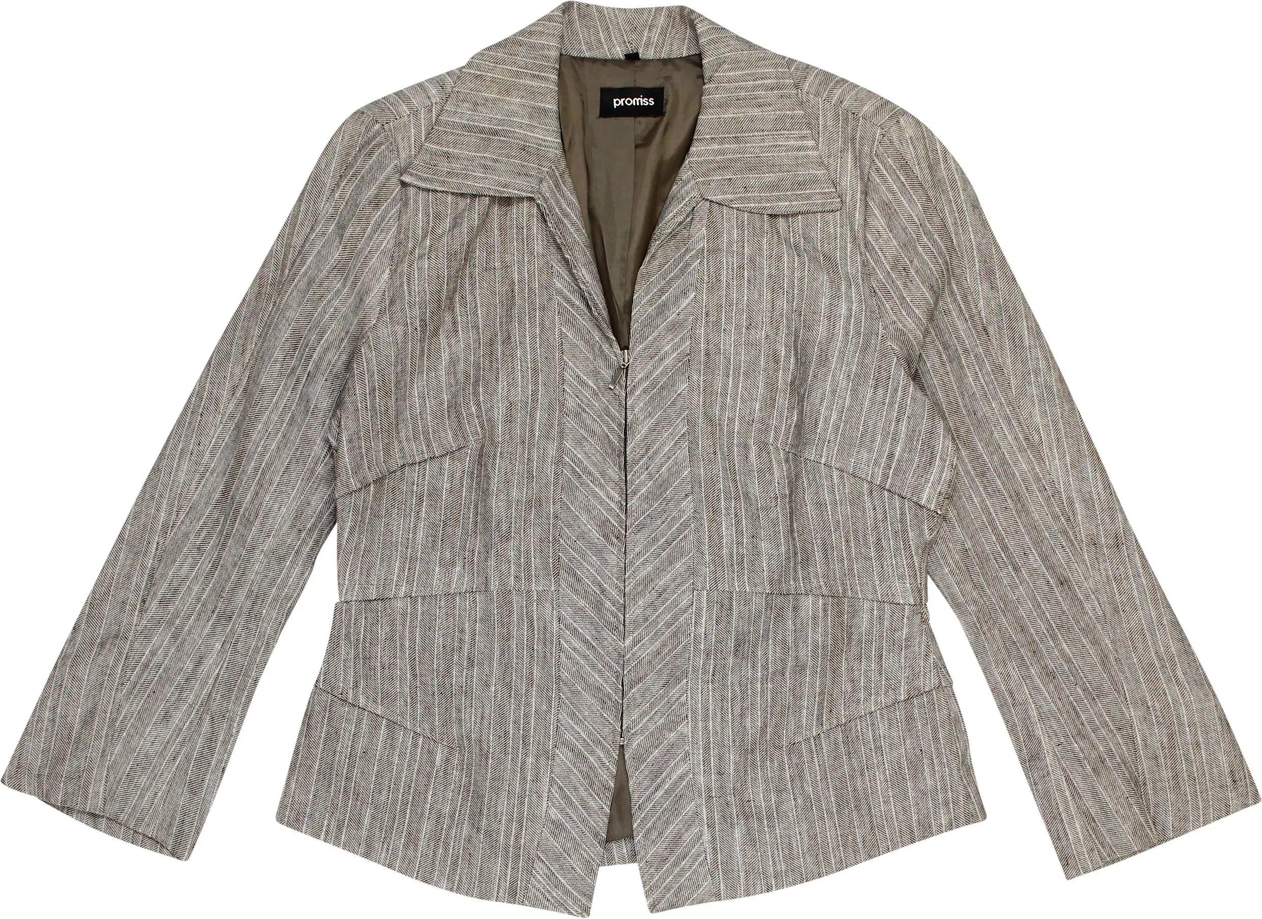 Promiss - Linen Blend Blazer- ThriftTale.com - Vintage and second handclothing