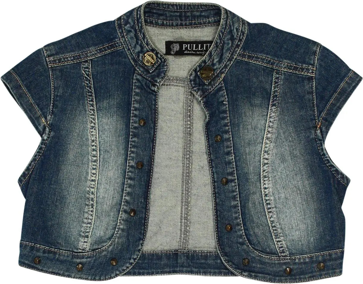 Pull It - Denim Waistcoat- ThriftTale.com - Vintage and second handclothing