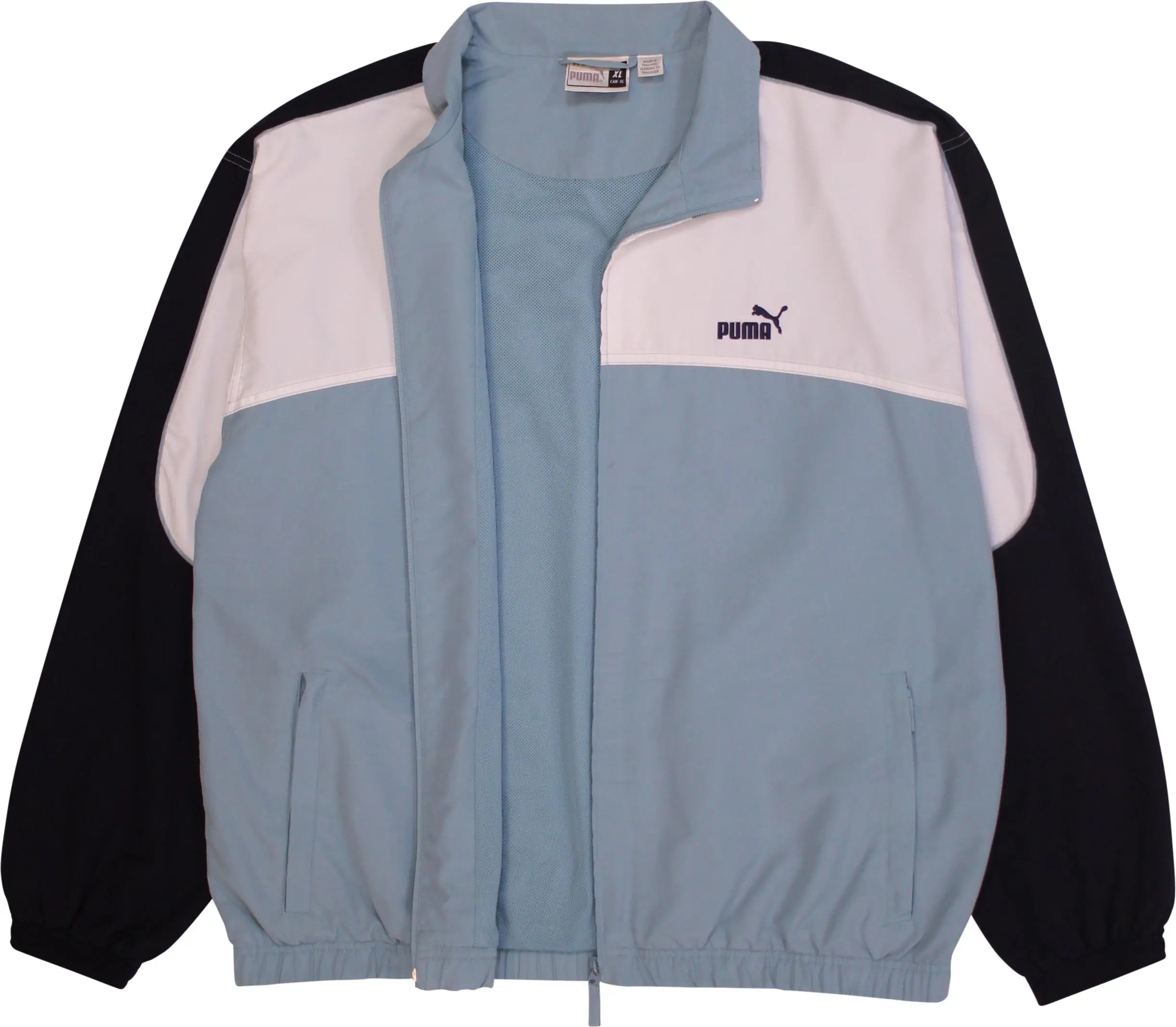 Puma - Blue Track Jacket by Puma- ThriftTale.com - Vintage and second handclothing