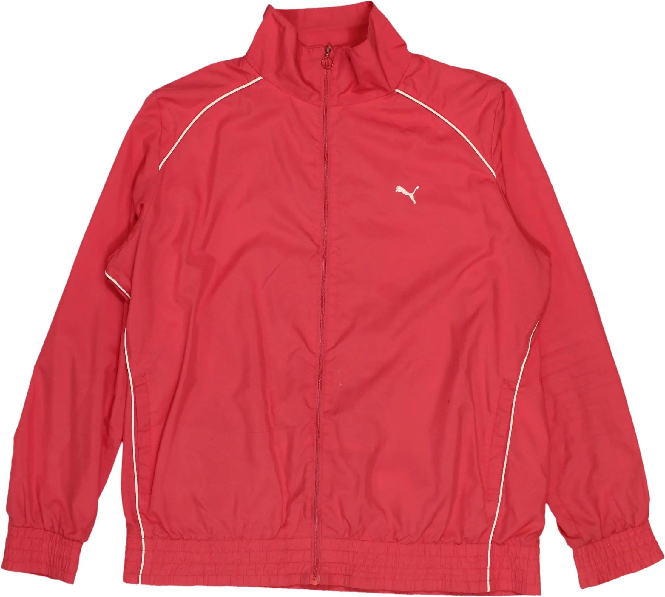 Puma - Pink Track Jacket by Puma- ThriftTale.com - Vintage and second handclothing