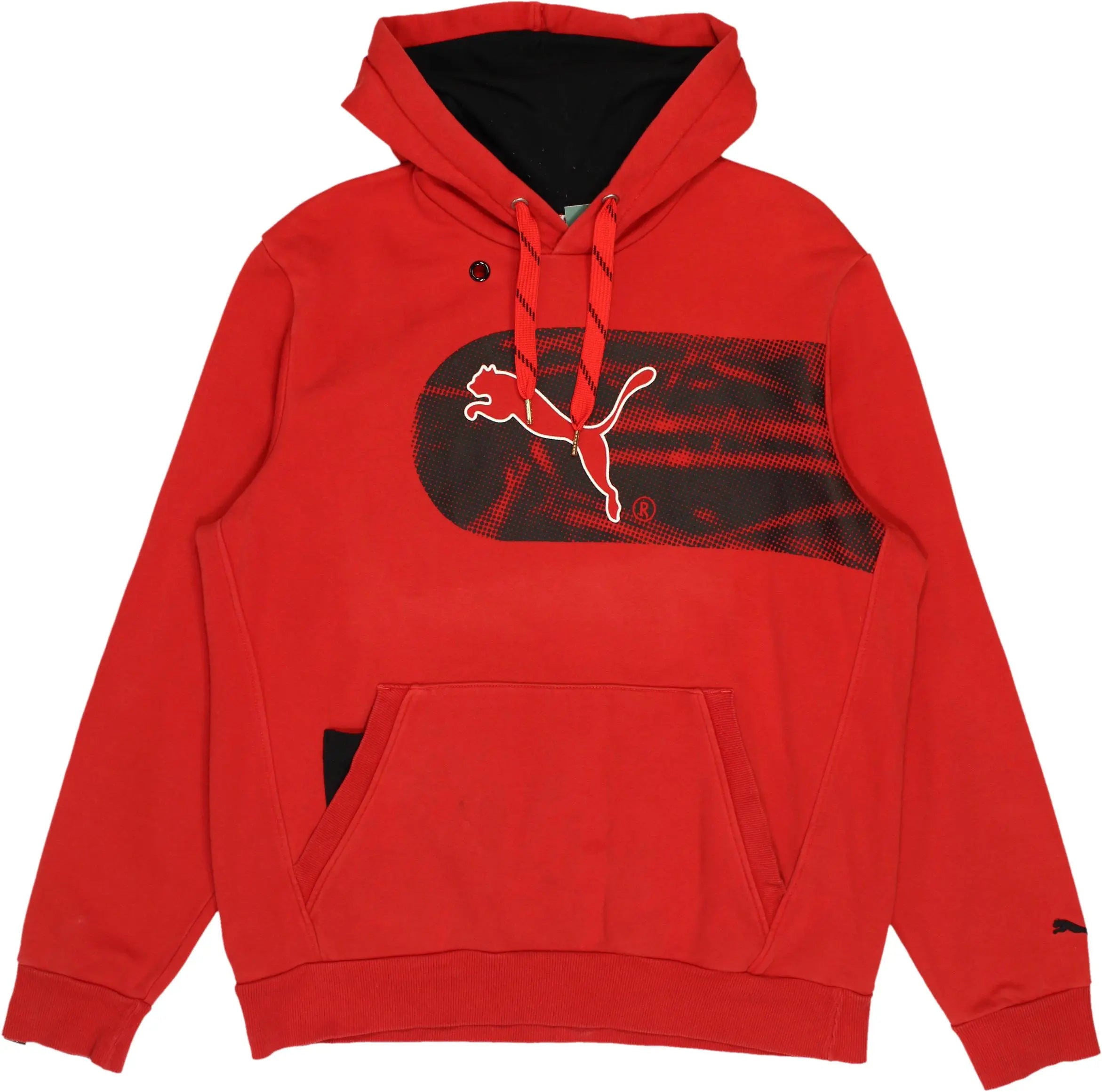Puma - Red Hoodie by Puma- ThriftTale.com - Vintage and second handclothing