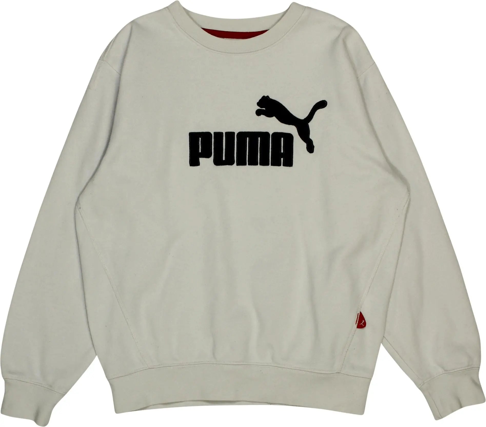 Puma - White Sweatshirt by Puma- ThriftTale.com - Vintage and second handclothing