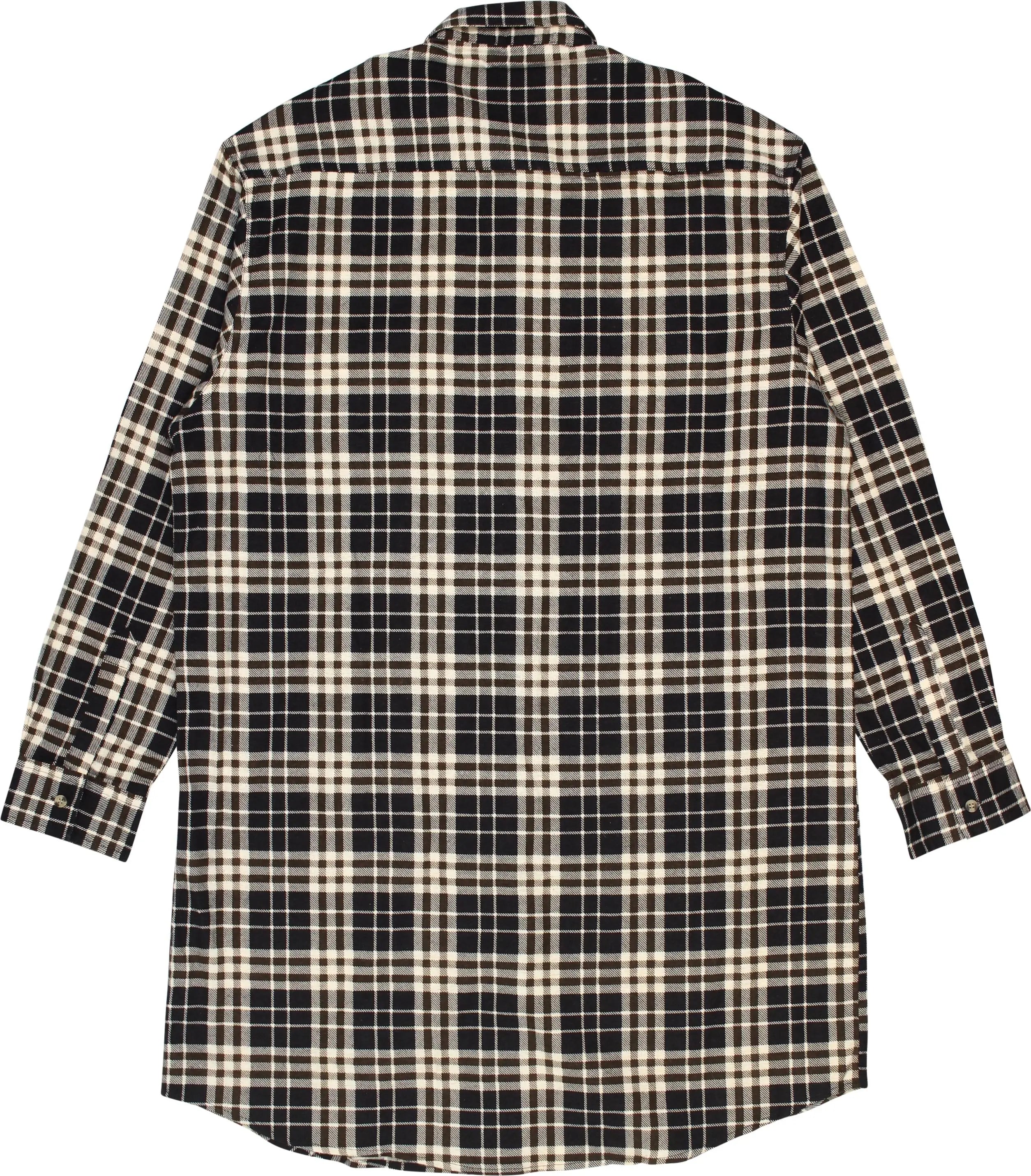 Quattro Amici - Checkered Flannel Long Shirt- ThriftTale.com - Vintage and second handclothing