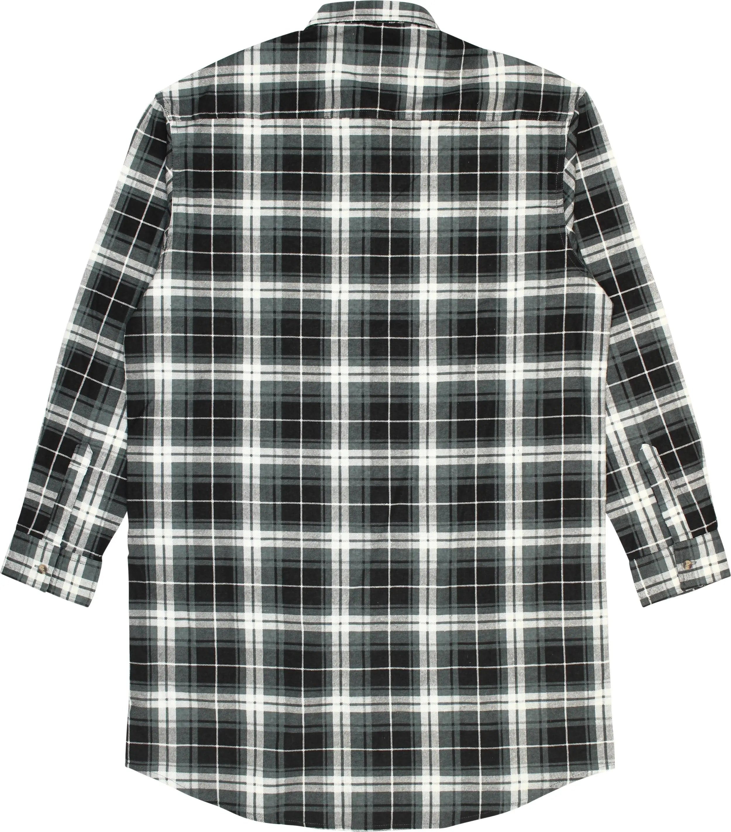 Quattro Amici - Checkered Flannel Long Shirt- ThriftTale.com - Vintage and second handclothing