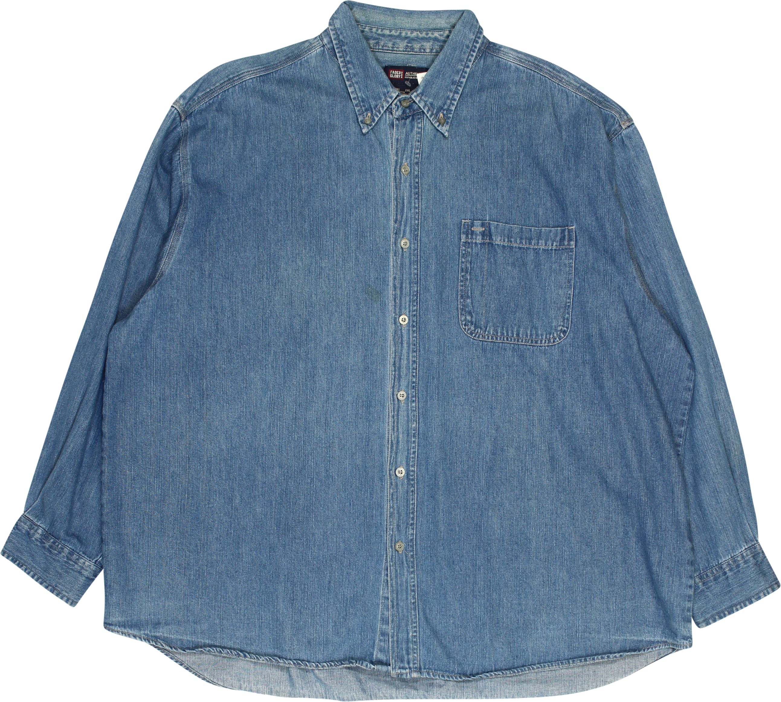 Faded Glory - Denim Shirt- ThriftTale.com - Vintage and second handclothing