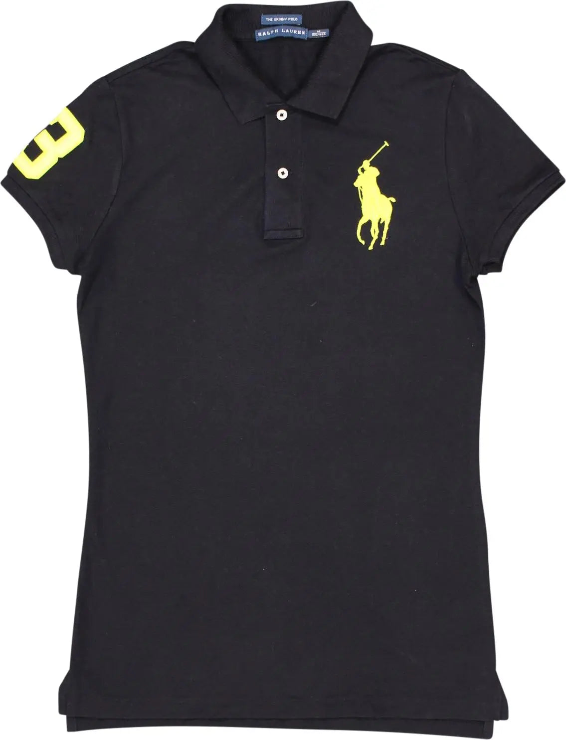 Ralph Lauren - Black Polo Shirt by Ralph Lauren- ThriftTale.com - Vintage and second handclothing