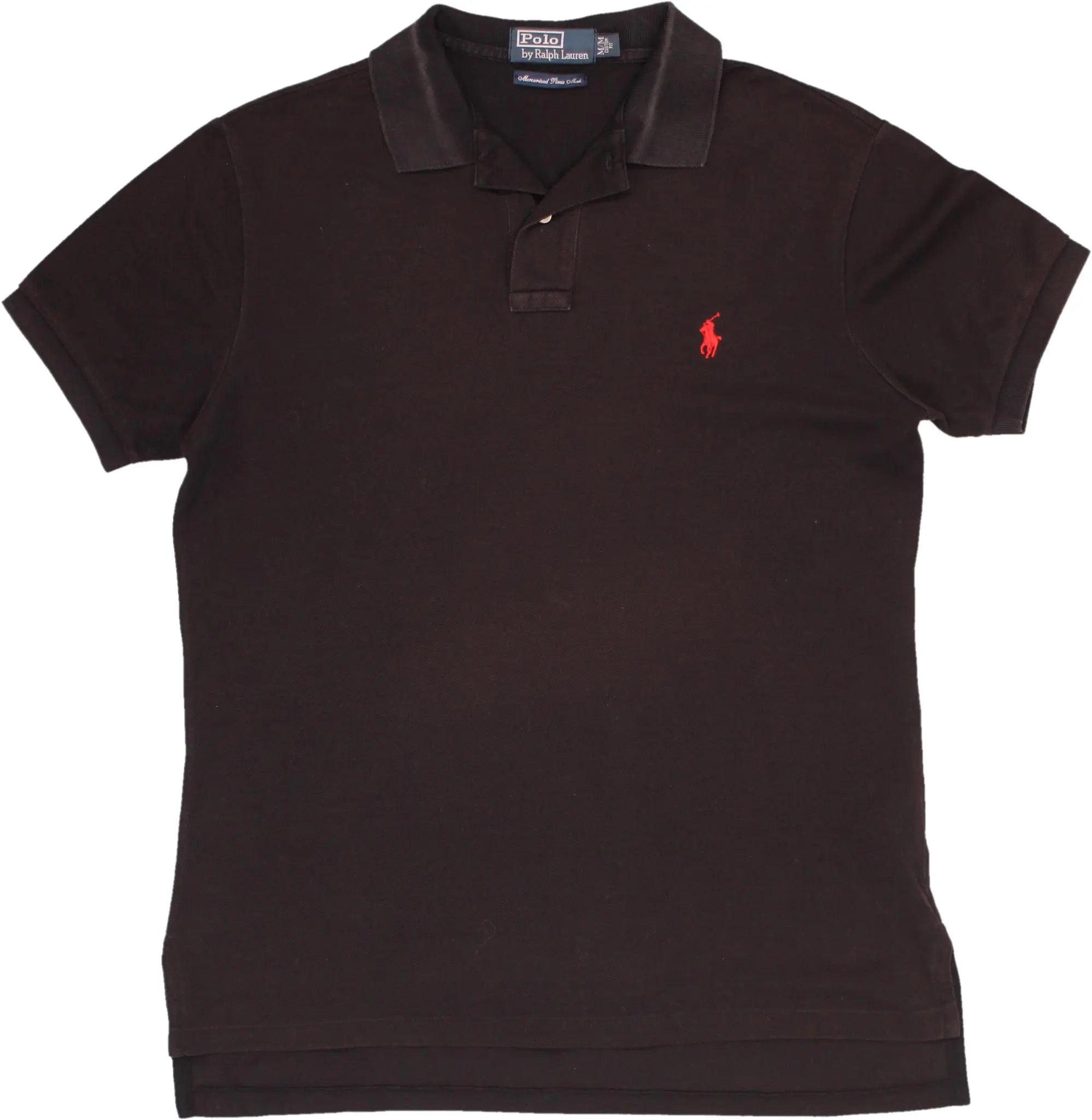 Ralph Lauren - Black Polo Shirt by Ralph Lauren- ThriftTale.com - Vintage and second handclothing