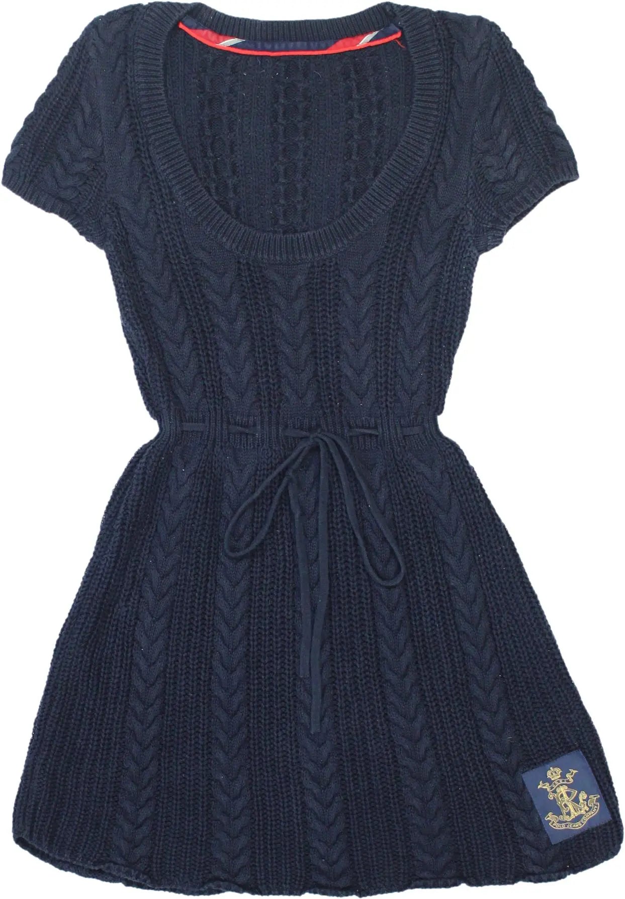 Ralph Lauren - Blue Knitted Dress by Ralph Lauren- ThriftTale.com - Vintage and second handclothing