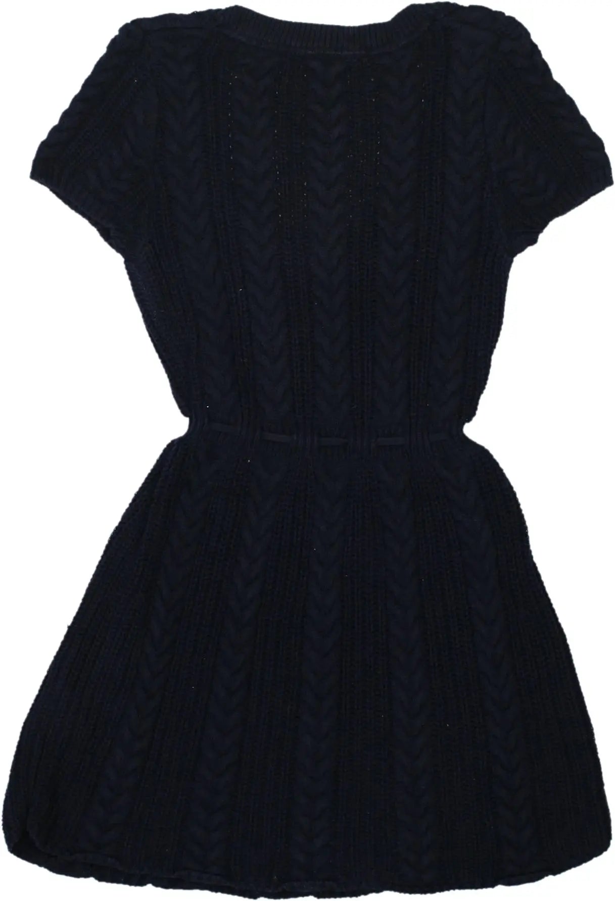 Ralph Lauren - Blue Knitted Dress by Ralph Lauren- ThriftTale.com - Vintage and second handclothing