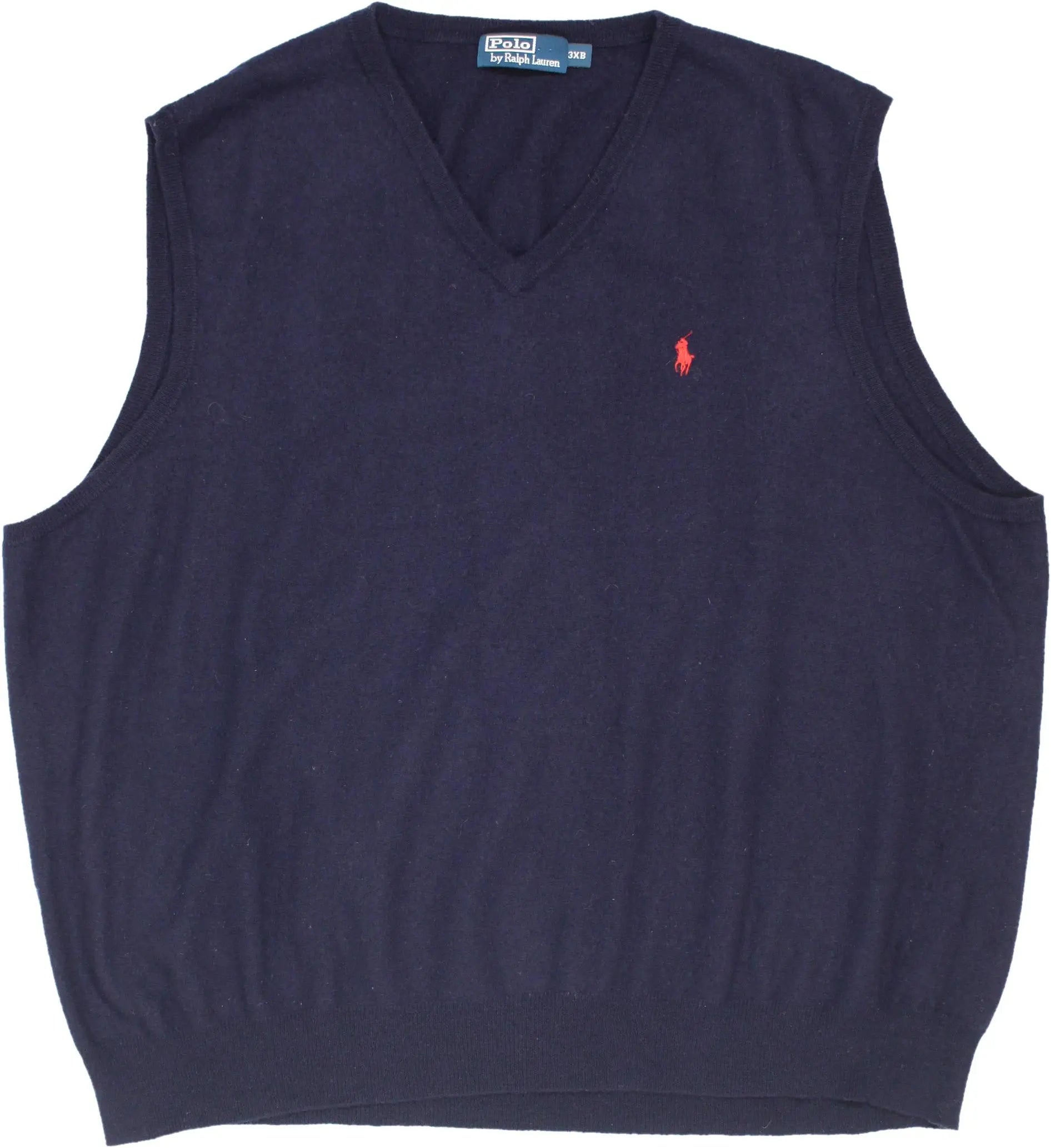Ralph Lauren - Blue Knitted Vest by Ralph Lauren- ThriftTale.com - Vintage and second handclothing