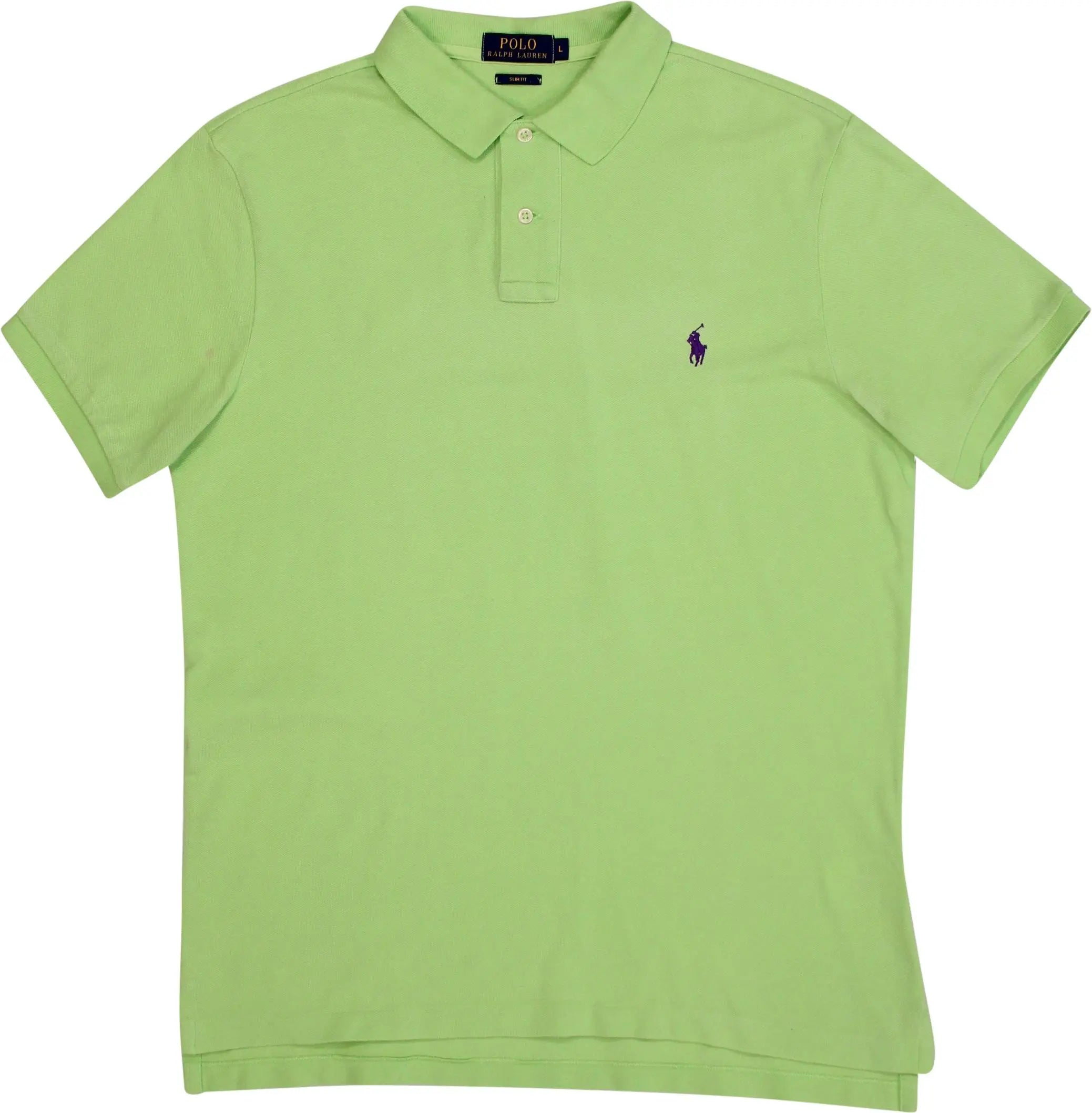 Ralph Lauren - Bright Green Polo Shirt by Ralph Lauren- ThriftTale.com - Vintage and second handclothing