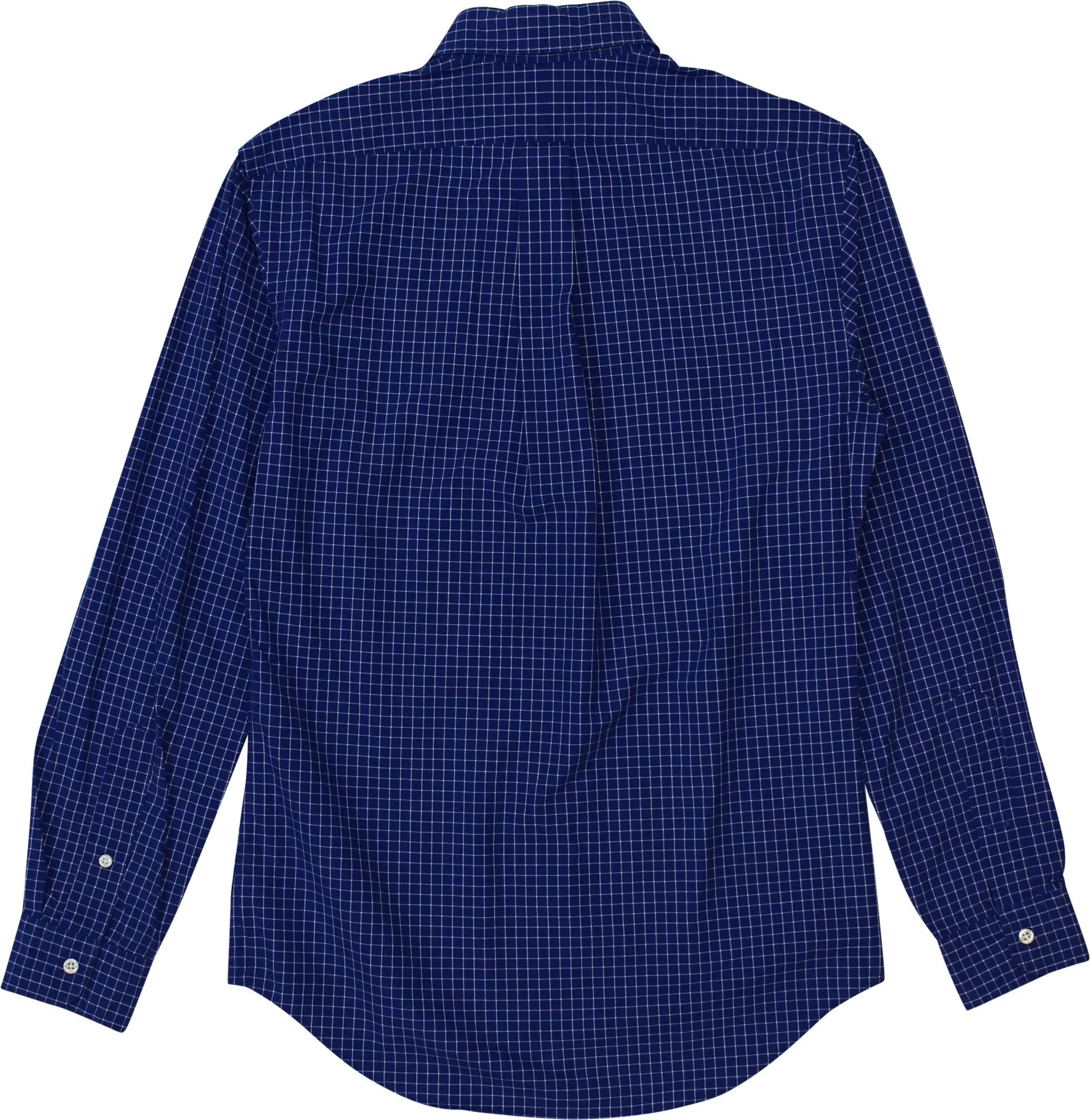 Ralph Lauren - Checked Blue Shirt by Ralph Lauren- ThriftTale.com - Vintage and second handclothing