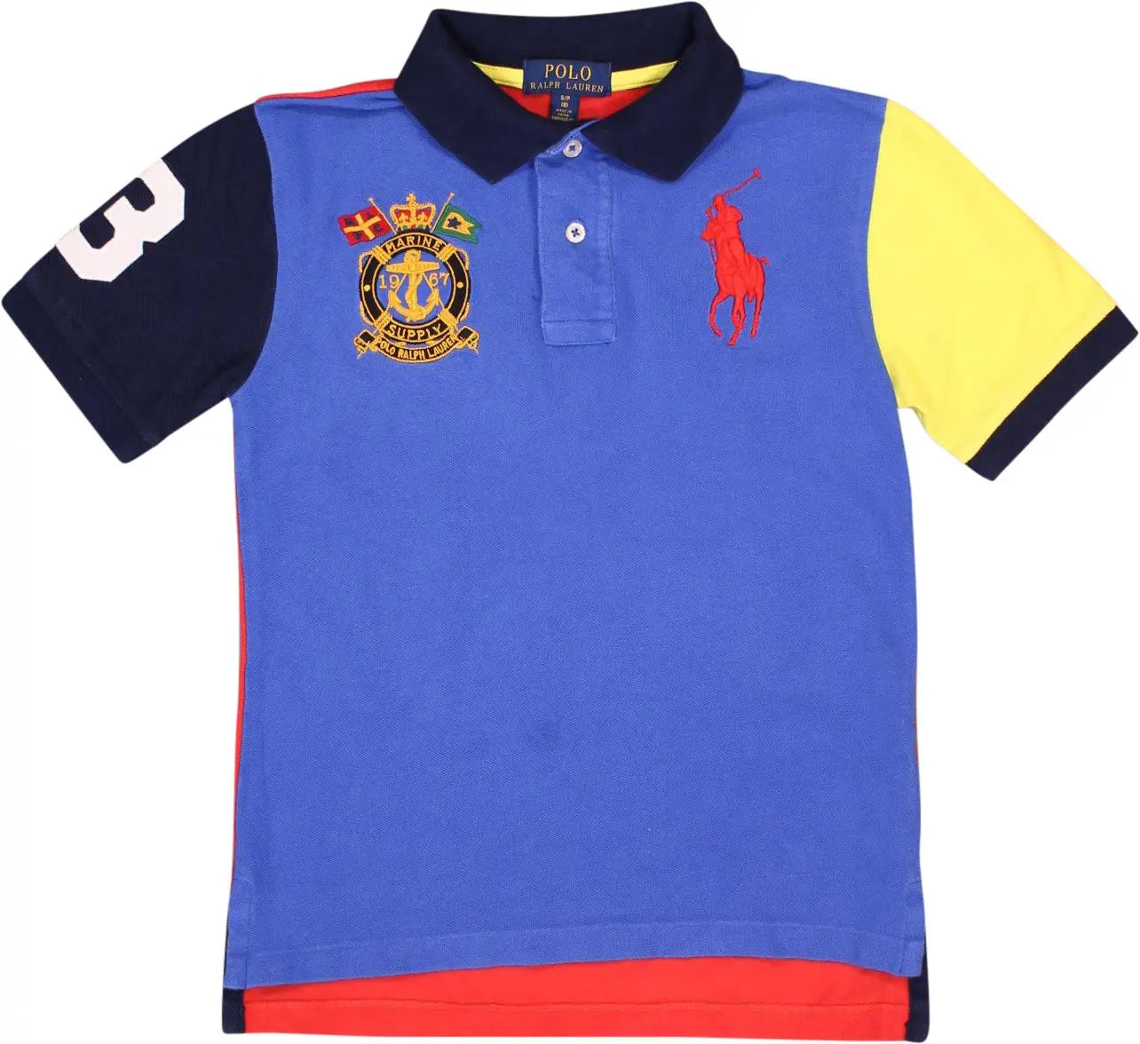 Ralph Lauren - Colourful Polo Shirt by Ralph Lauren- ThriftTale.com - Vintage and second handclothing