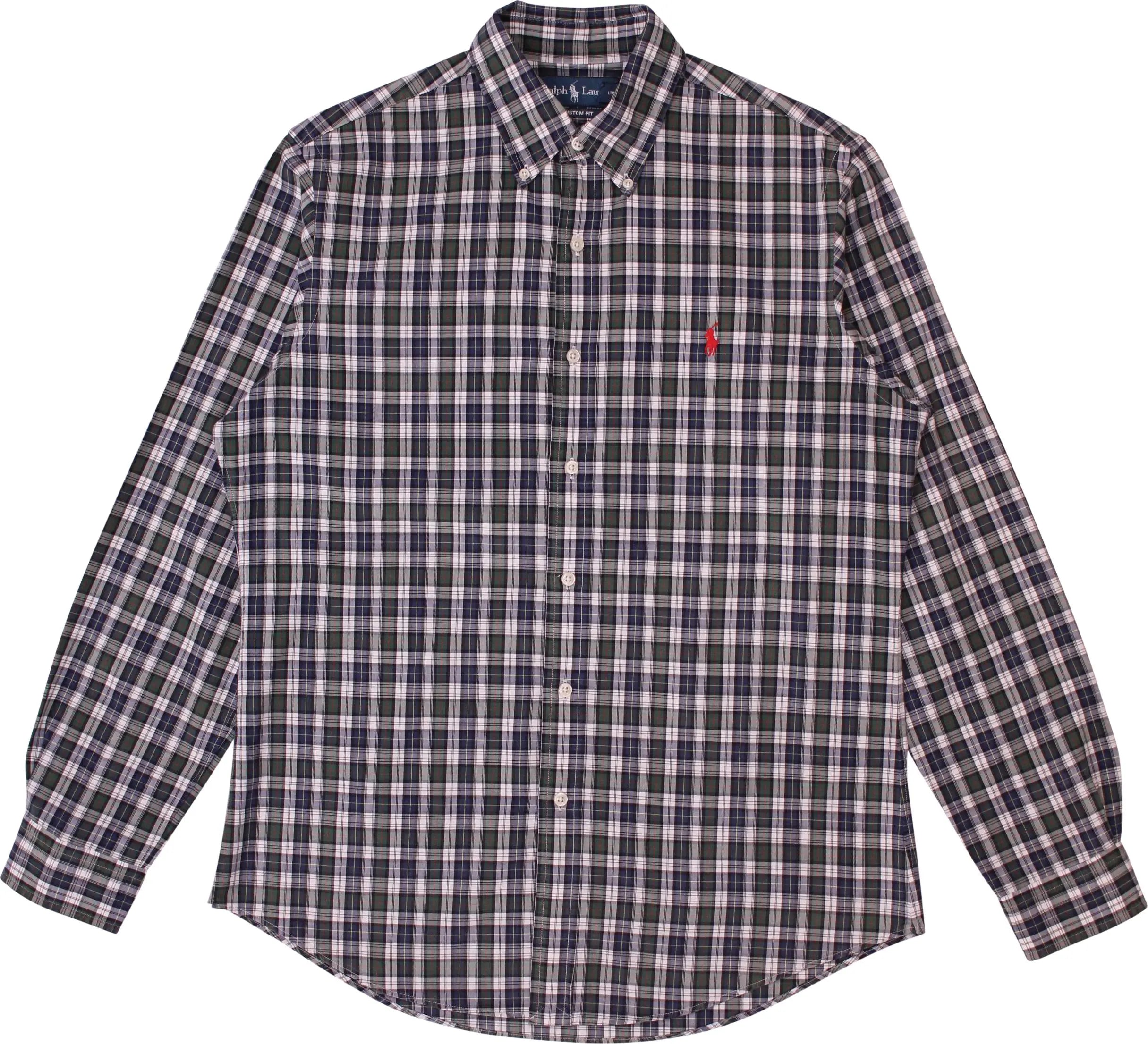 Ralph Lauren - Green Checked Shirt by Ralph Lauren- ThriftTale.com - Vintage and second handclothing