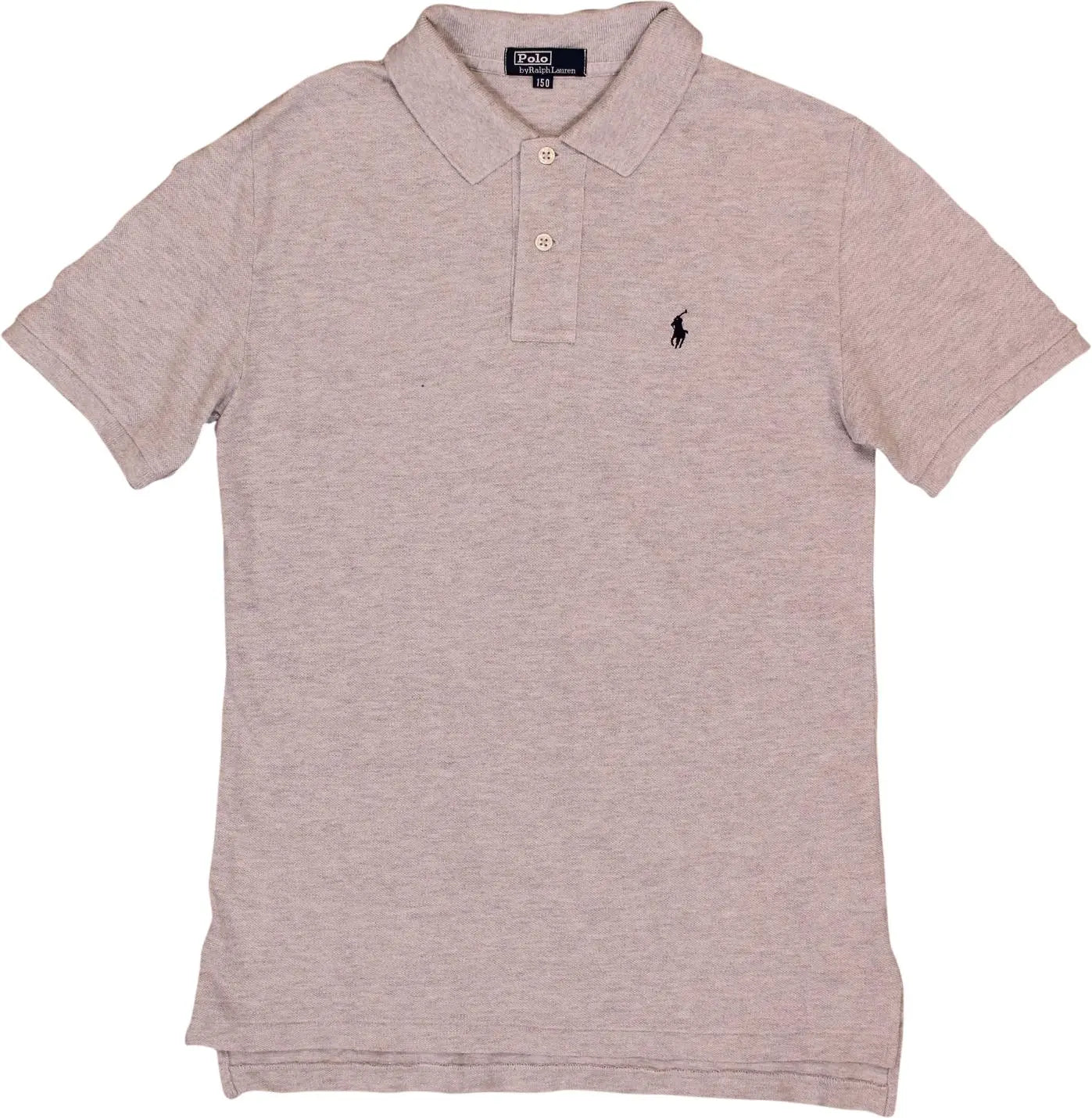 Ralph Lauren - Grey Polo Shirt by Ralph Lauren- ThriftTale.com - Vintage and second handclothing