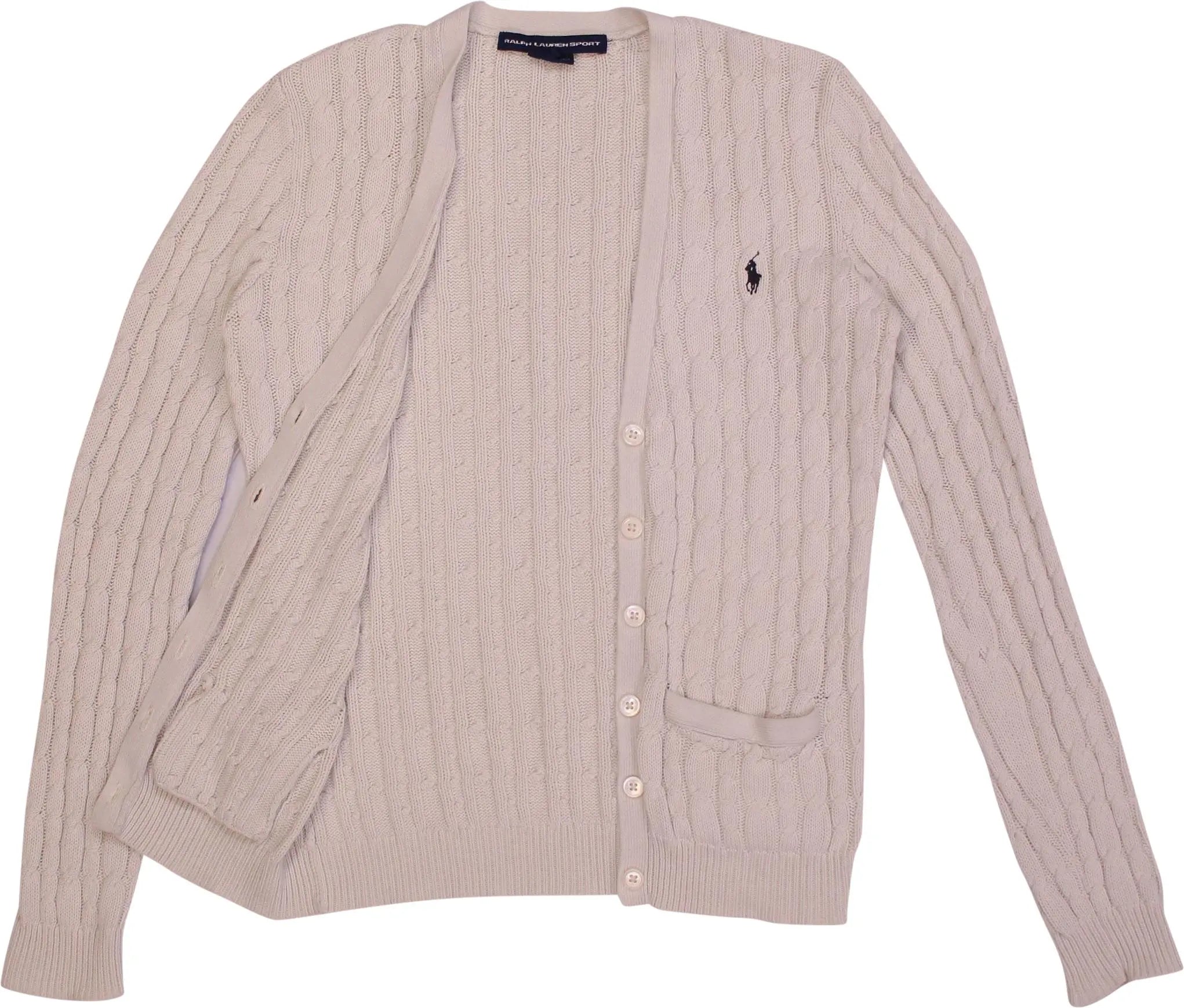 Ralph Lauren - Knitted Cardigan by Ralph Lauren Sport- ThriftTale.com - Vintage and second handclothing