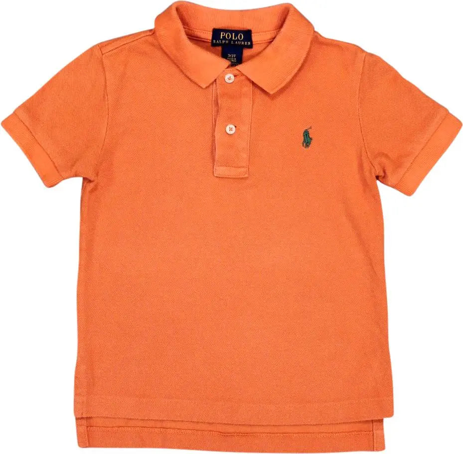 Ralph Lauren - Orange Polo Shirt by Ralph Lauren- ThriftTale.com - Vintage and second handclothing