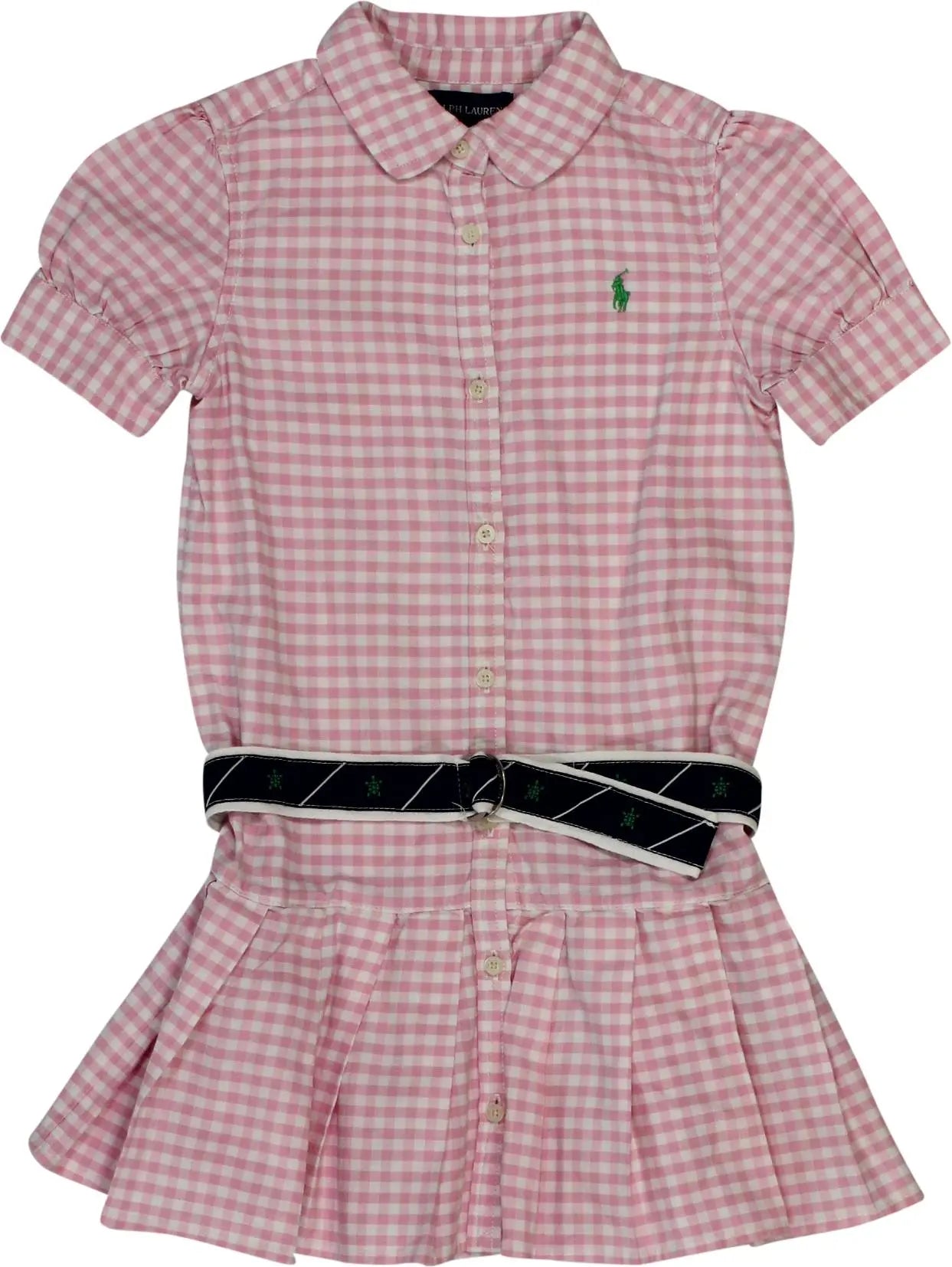 Ralph Lauren - Pink Checked Dress by Ralph Lauren- ThriftTale.com - Vintage and second handclothing