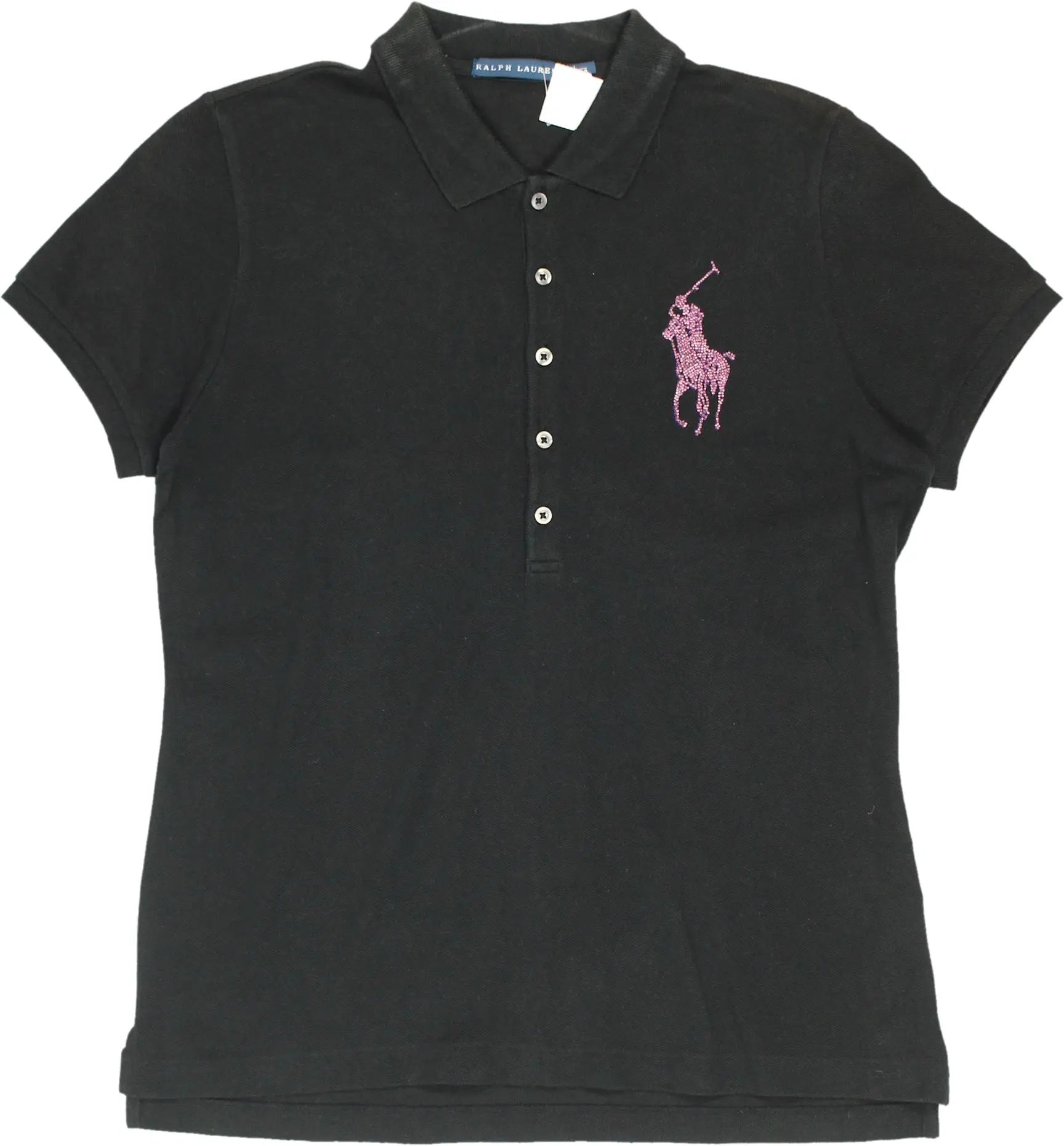 Ralph Lauren - Poloshirt with Rinestones- ThriftTale.com - Vintage and second handclothing