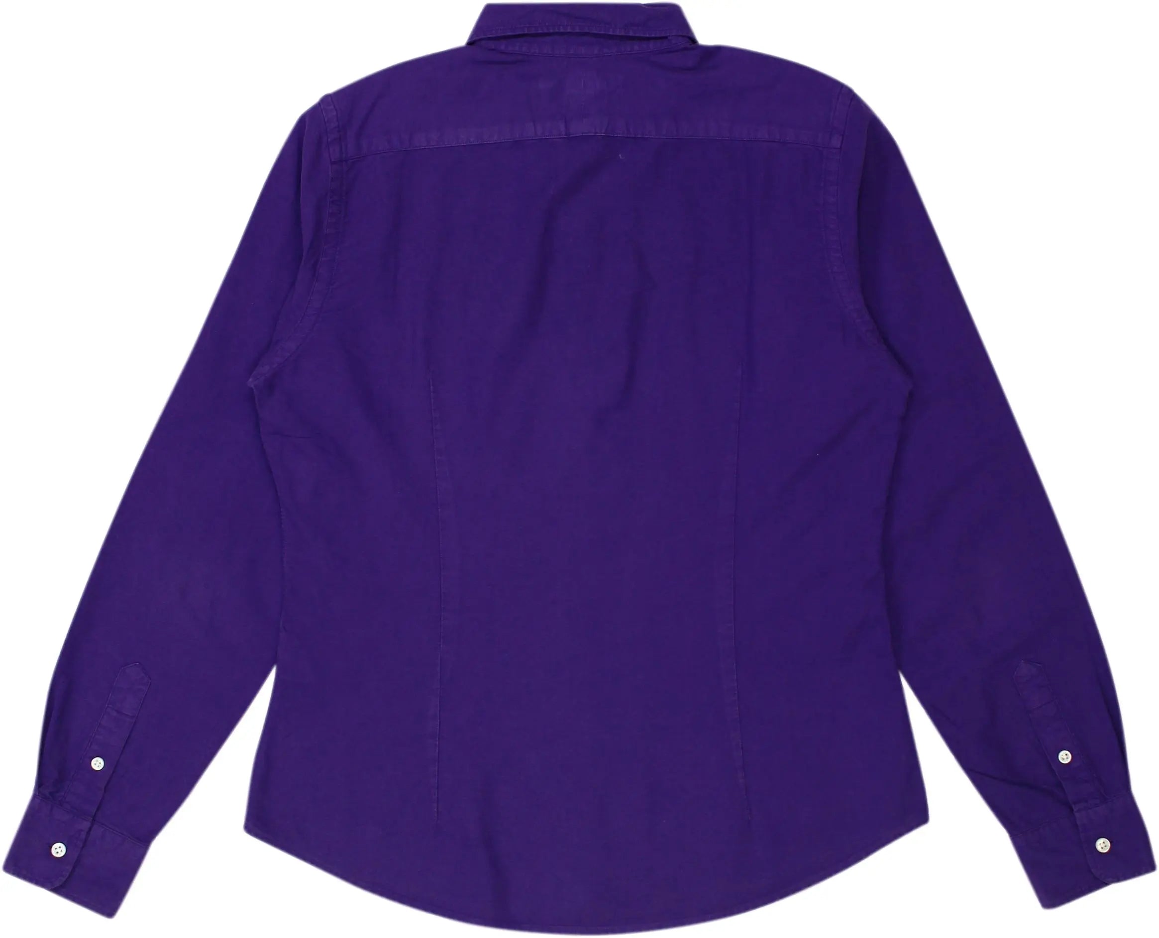 Ralph Lauren - Purple Long Sleeve Shirt by Ralph Lauren- ThriftTale.com - Vintage and second handclothing