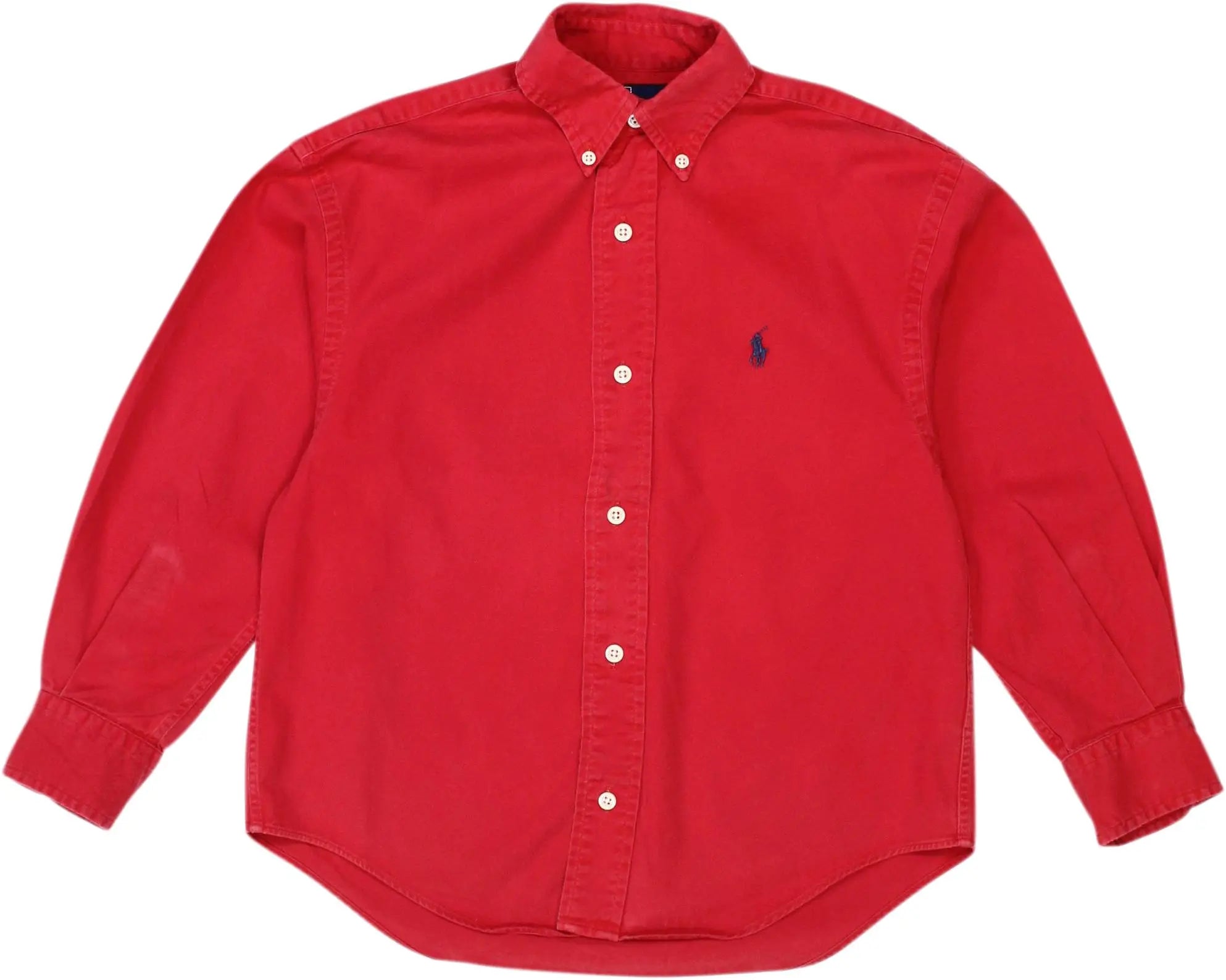 Ralph Lauren - Red Long Sleeve Shirt by Ralph Lauren- ThriftTale.com - Vintage and second handclothing