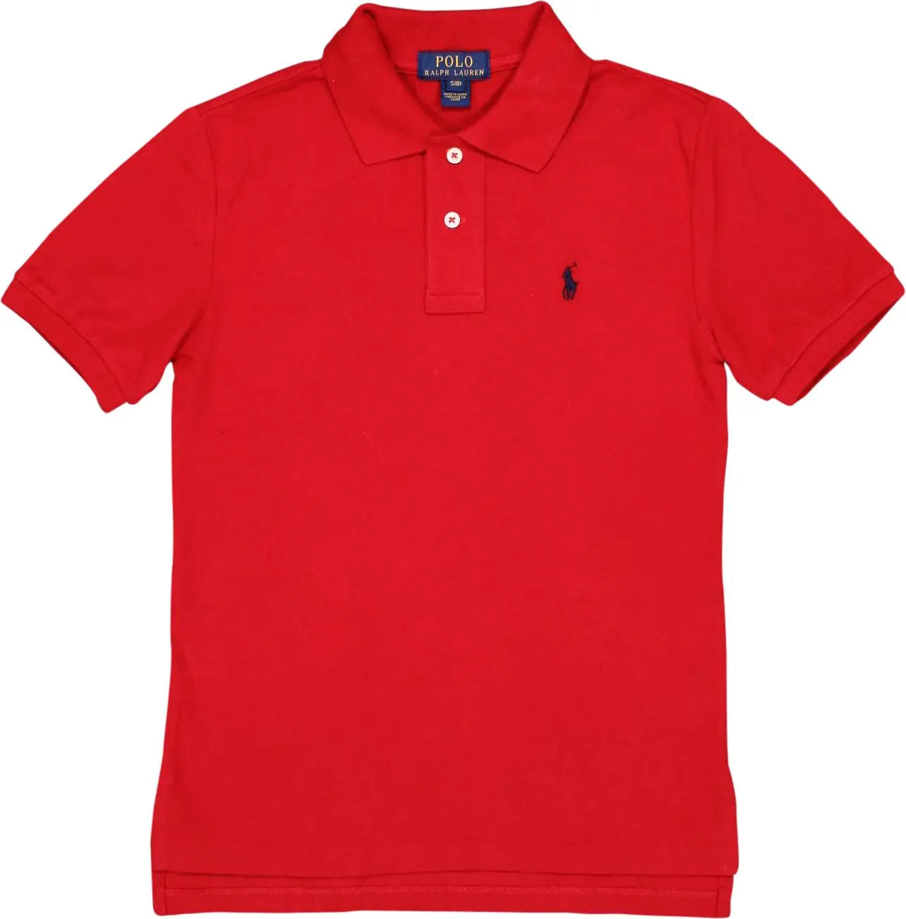 Ralph Lauren - Red Polo Shirt by Ralph Lauren- ThriftTale.com - Vintage and second handclothing