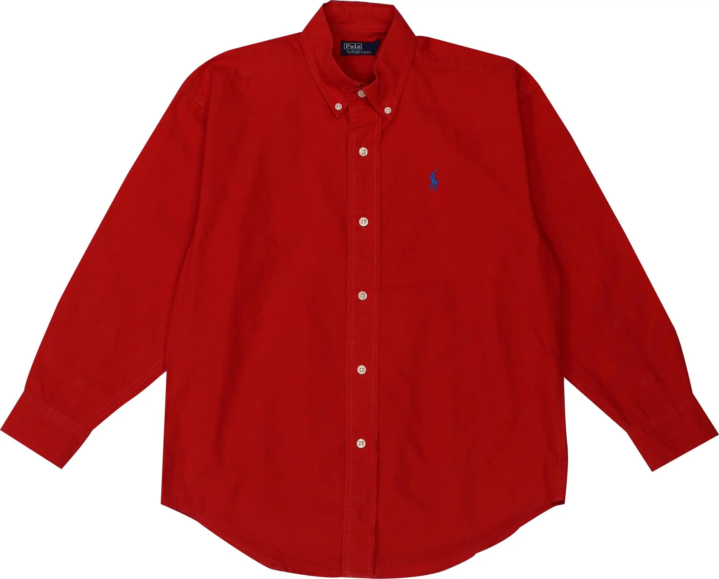 Ralph Lauren - Red Shirt by Ralph Lauren- ThriftTale.com - Vintage and second handclothing