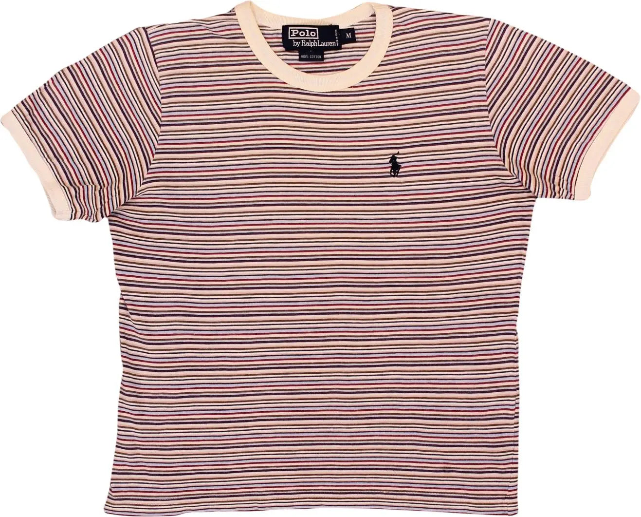 Ralph Lauren - Striped T-shirt by Ralph Lauren- ThriftTale.com - Vintage and second handclothing