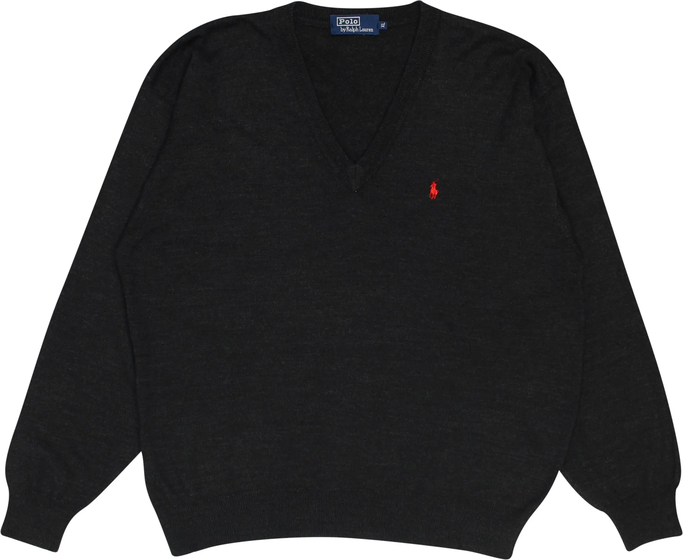 Ralph Lauren - V-Neck Jumper by Polo Ralph Lauren- ThriftTale.com - Vintage and second handclothing