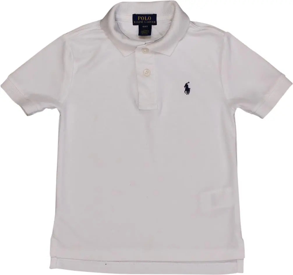 Ralph Lauren - White Polo Shirt by Ralph Lauren- ThriftTale.com - Vintage and second handclothing