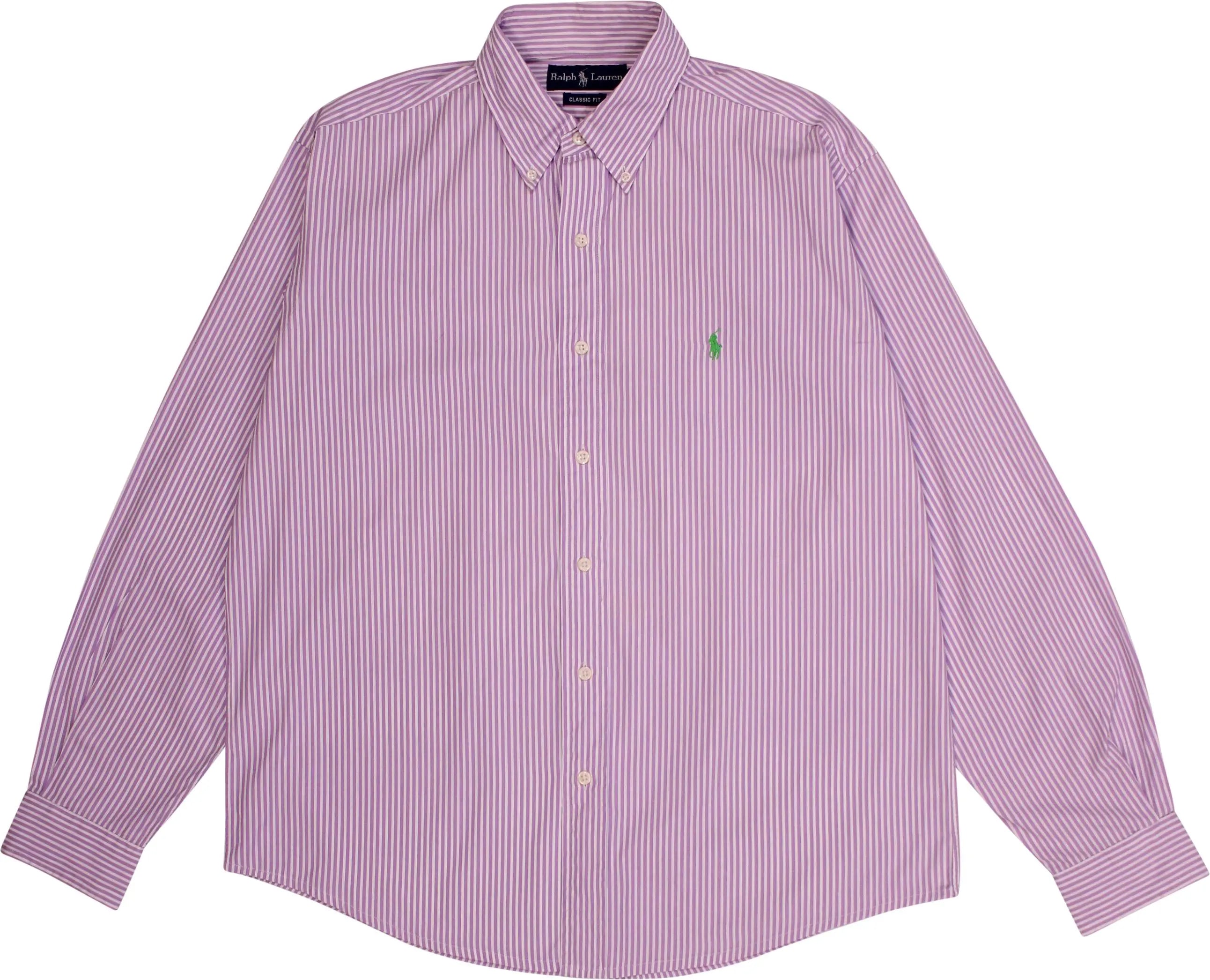 Ralph Lauren - 'Classic Fit' Striped Long Sleeve Shirt by Ralph Lauren- ThriftTale.com - Vintage and second handclothing