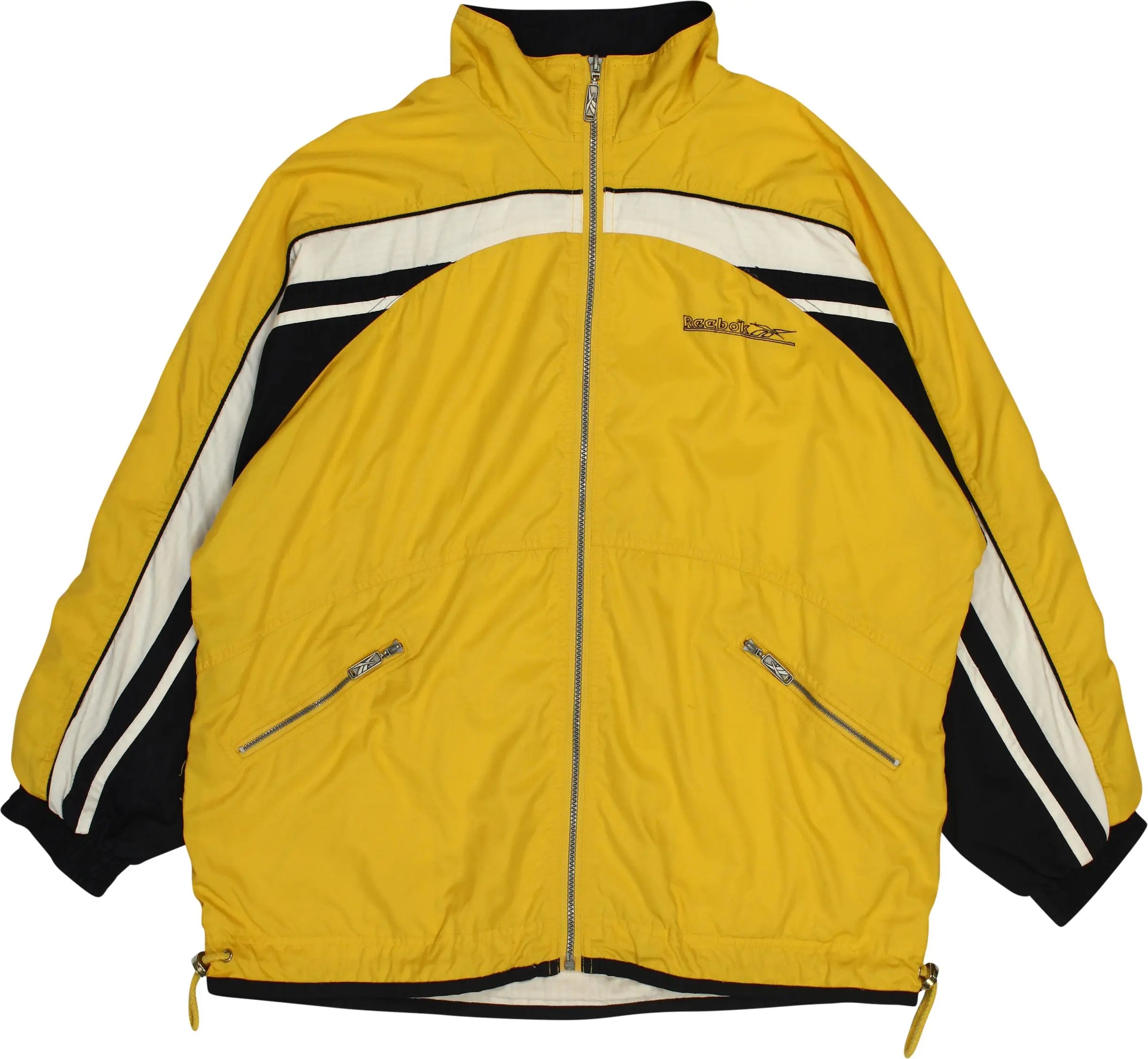 Reebok - 90s Yellow Track Jacket by Reebok- ThriftTale.com - Vintage and second handclothing