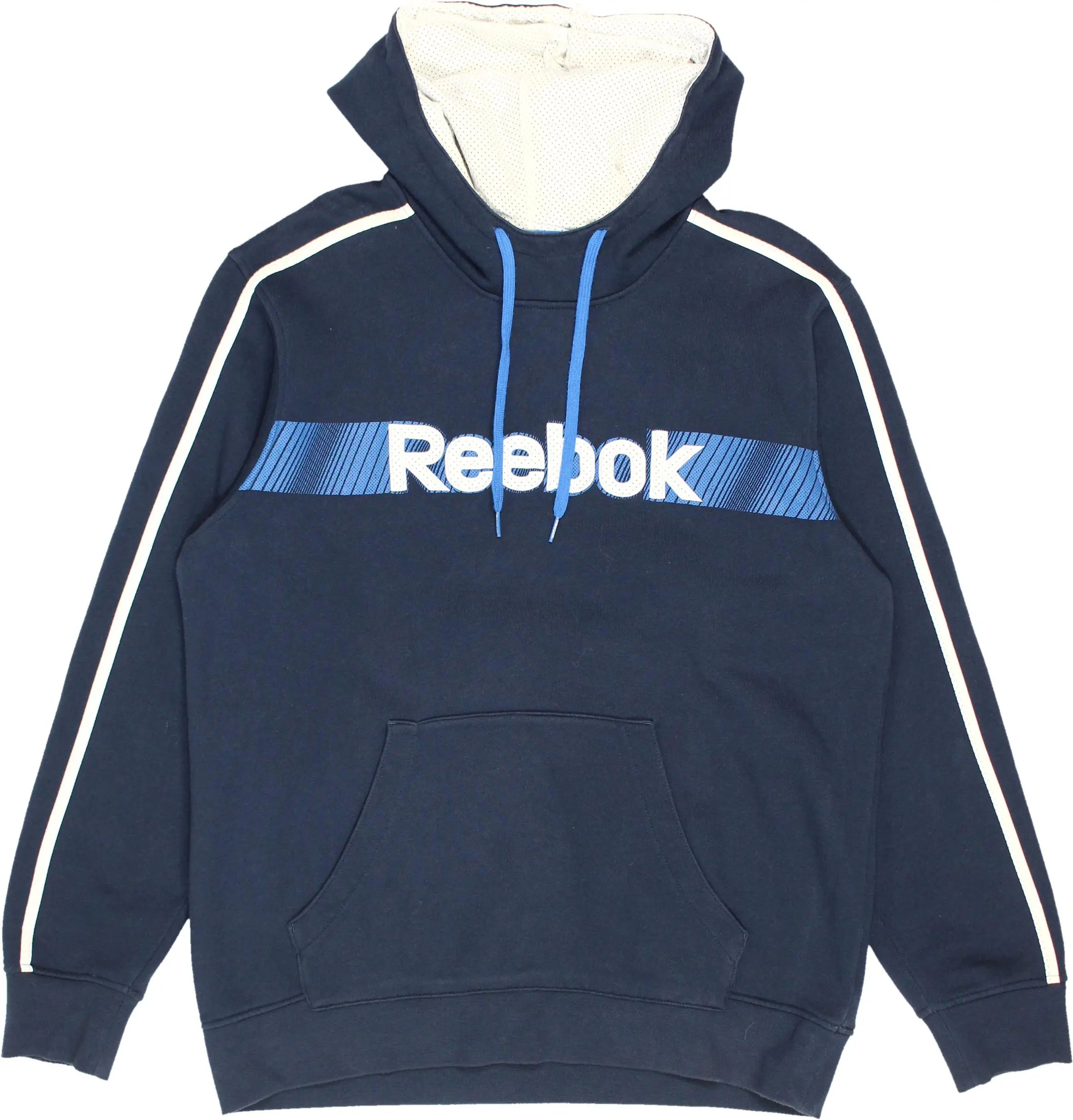 Reebok - Blue Hoodie by Reebok- ThriftTale.com - Vintage and second handclothing