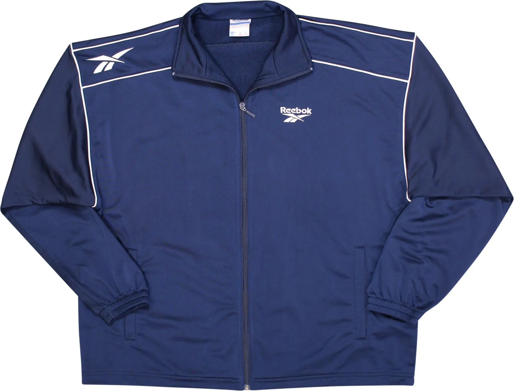 Reebok - Blue Track Jacket by Reebok- ThriftTale.com - Vintage and second handclothing