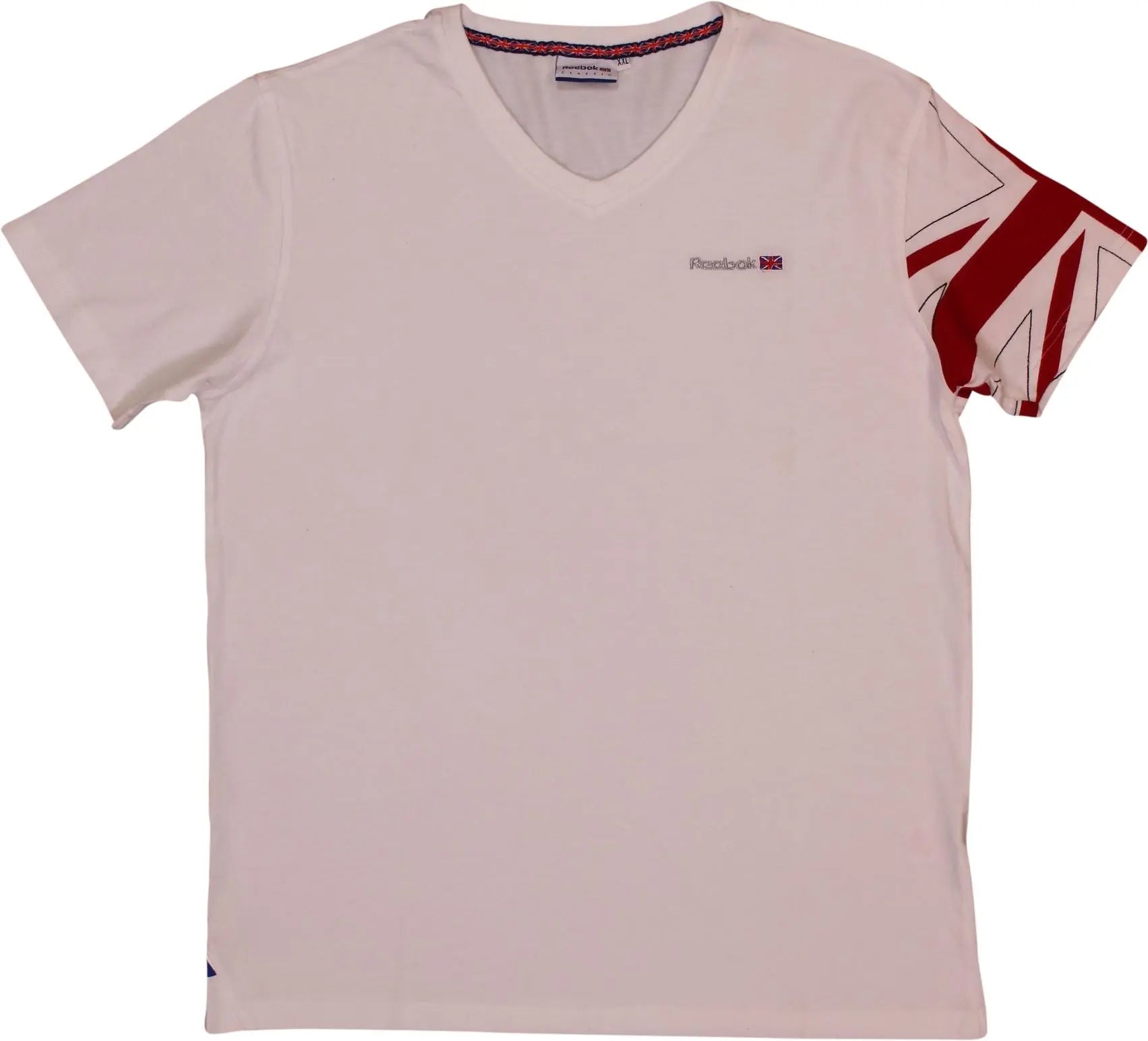 Reebok - White T-shirt by Reebok- ThriftTale.com - Vintage and second handclothing