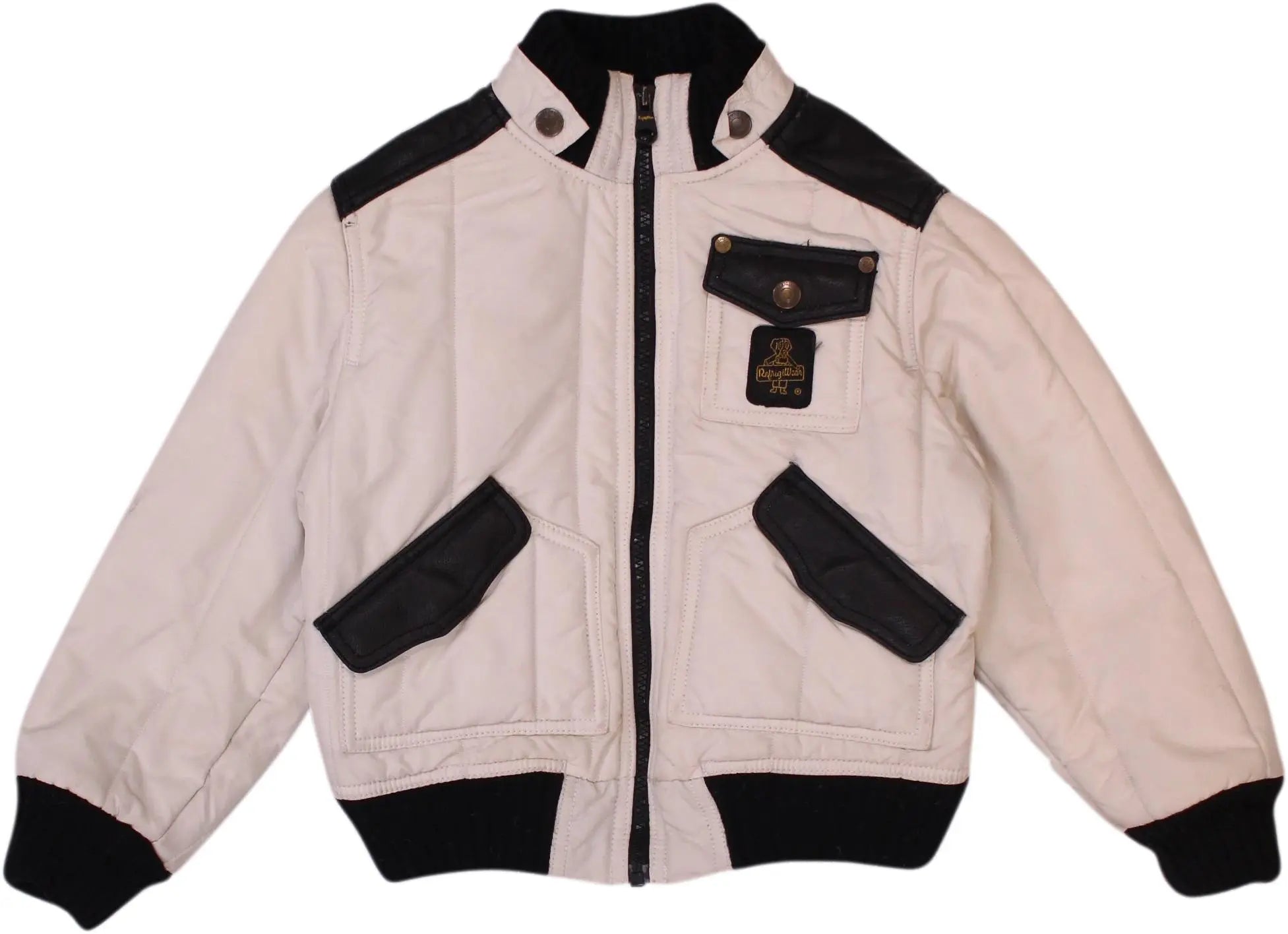 Refrigi Wear - White Jacket- ThriftTale.com - Vintage and second handclothing
