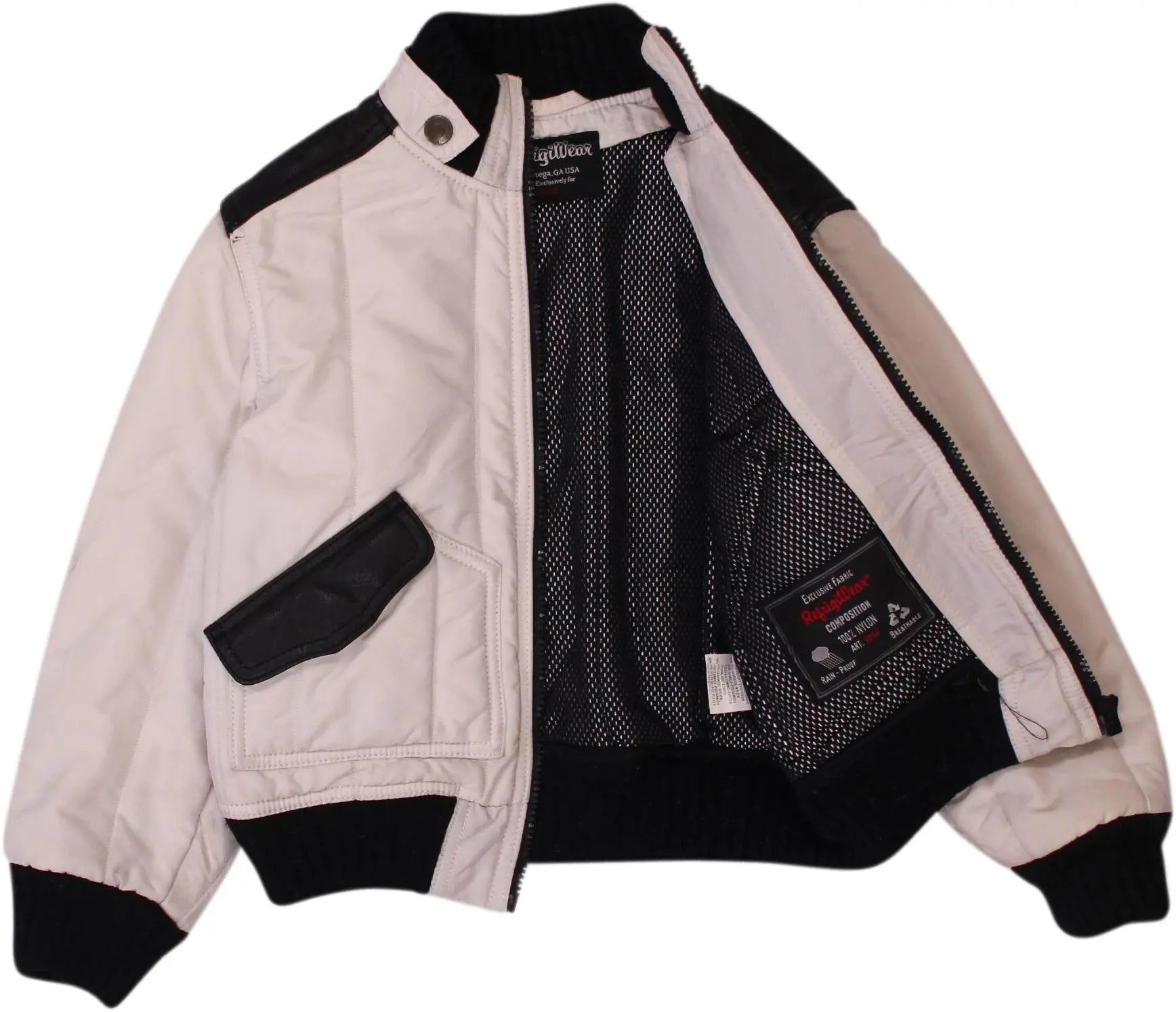 Refrigi Wear - White Jacket- ThriftTale.com - Vintage and second handclothing