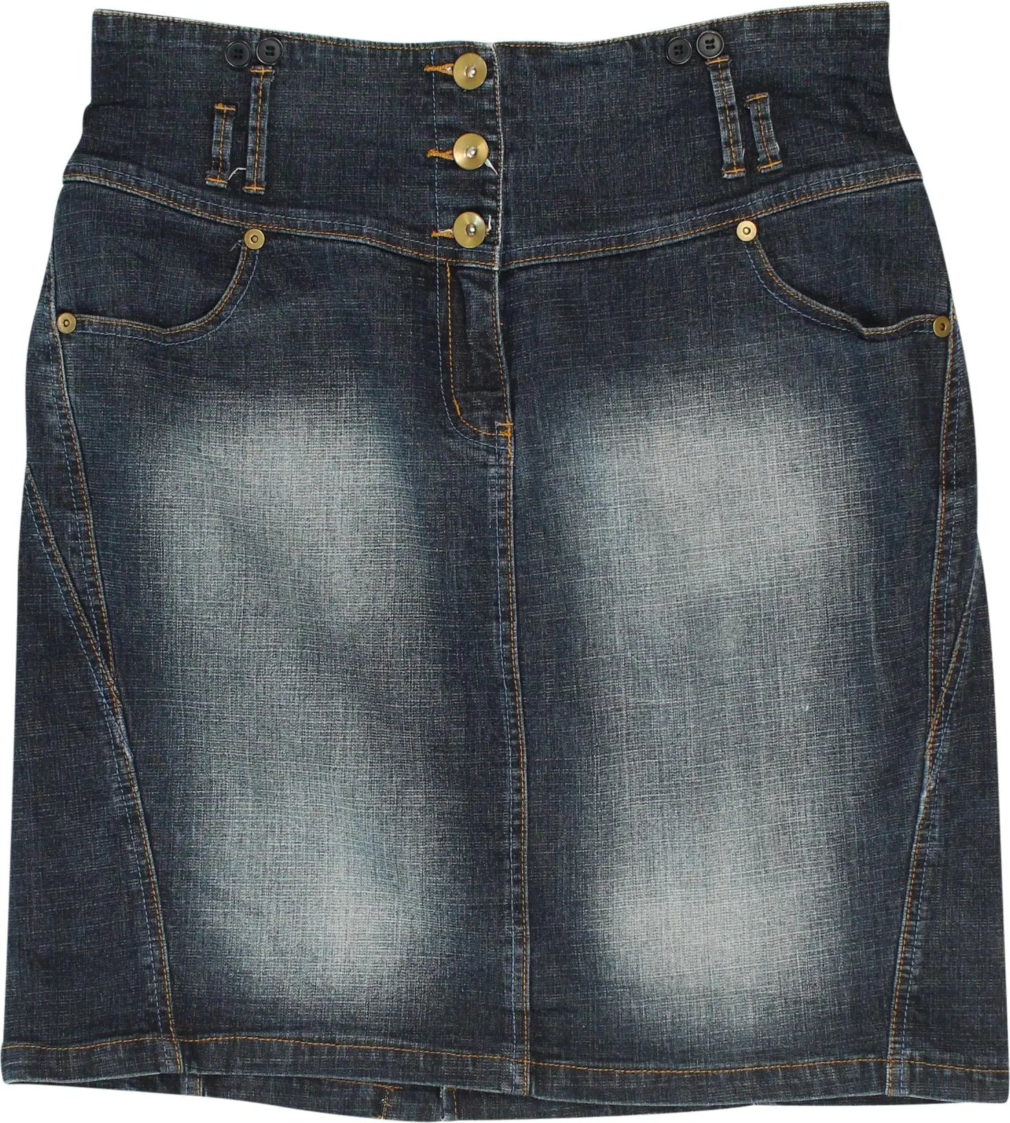 Reject - Denim Skirt- ThriftTale.com - Vintage and second handclothing
