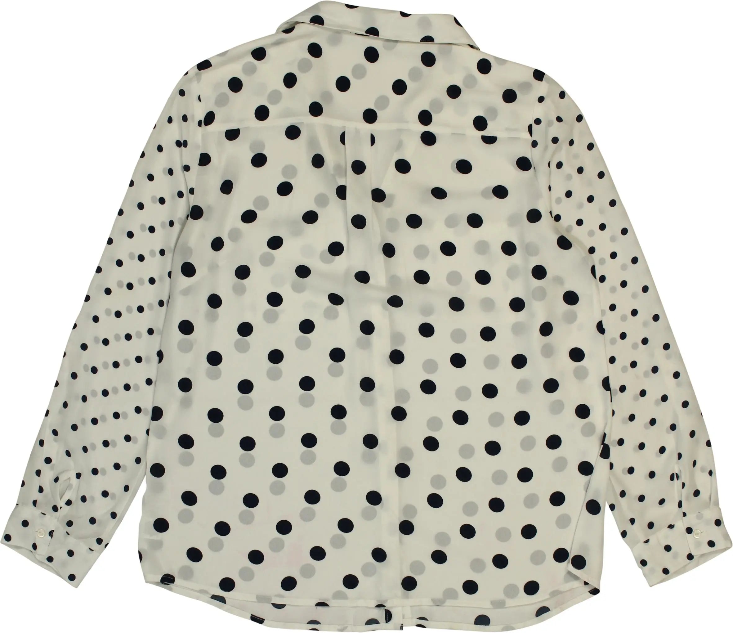 Relativity - Polka Dot Blouse- ThriftTale.com - Vintage and second handclothing