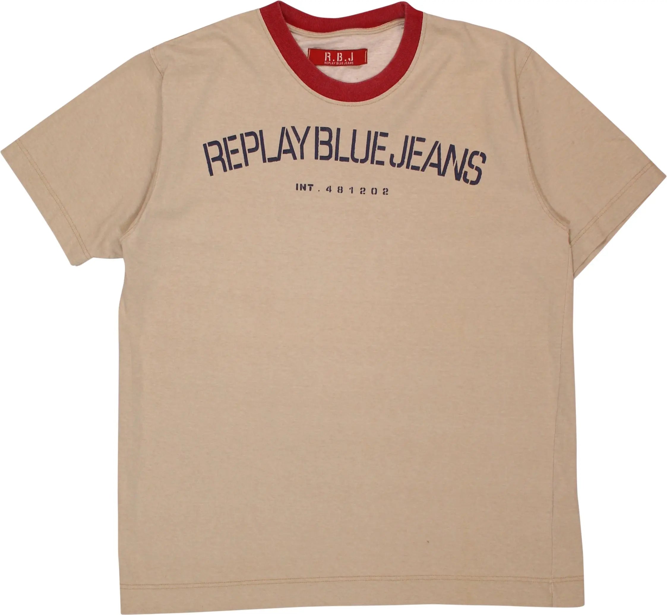 Replay - Replay Blue Jeans T-shirt- ThriftTale.com - Vintage and second handclothing