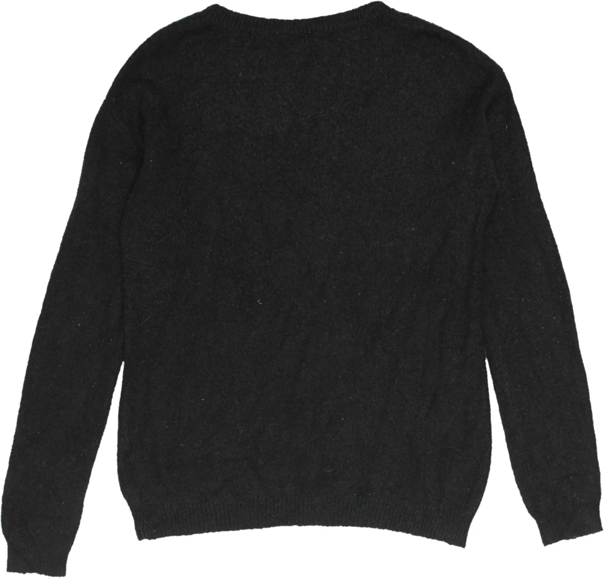 Review - Black  Knitted Jumper- ThriftTale.com - Vintage and second handclothing