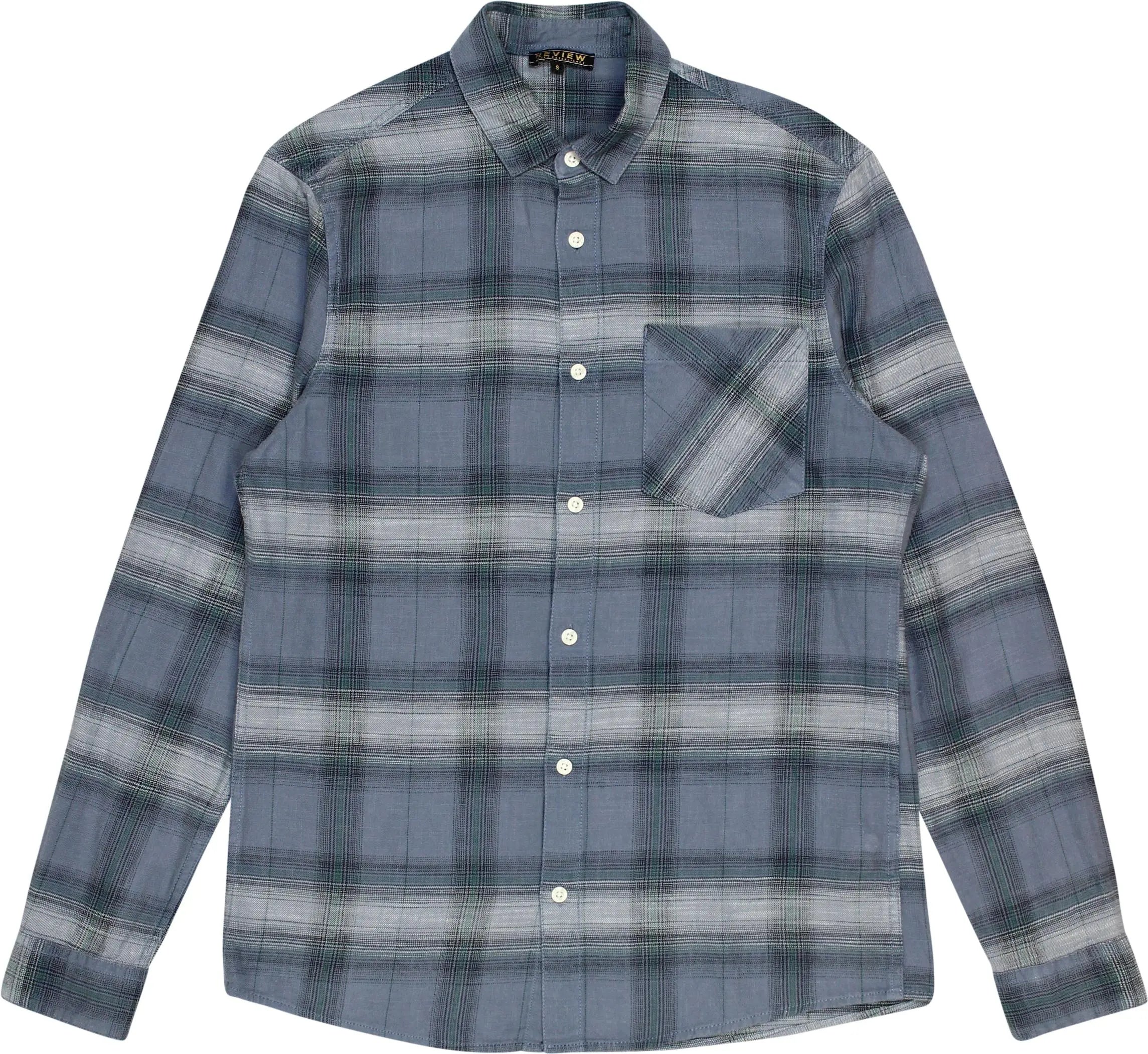 Review - Blue Checked Shirt- ThriftTale.com - Vintage and second handclothing