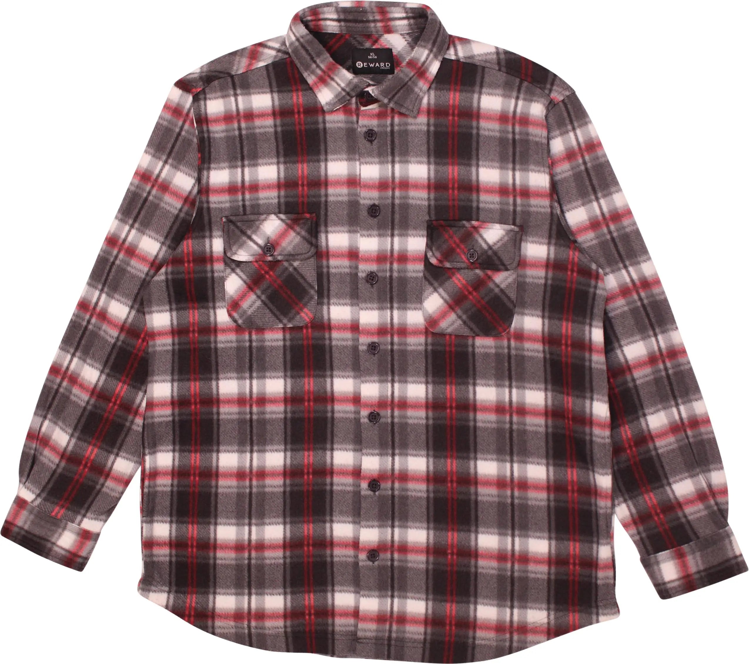 Reward - Checked Fleece Shirt- ThriftTale.com - Vintage and second handclothing