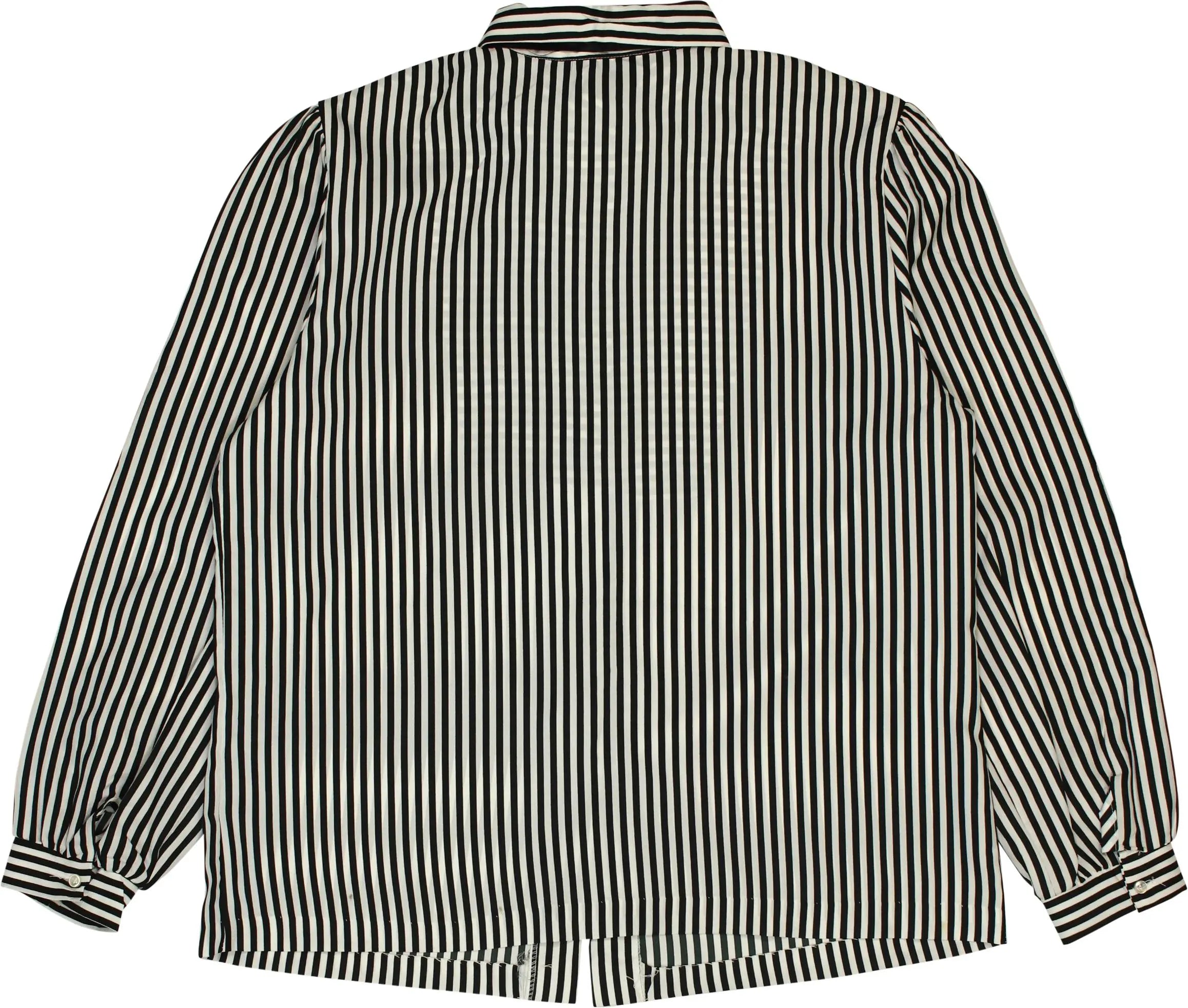 Rhoda Lee - 80s Striped Blouse- ThriftTale.com - Vintage and second handclothing