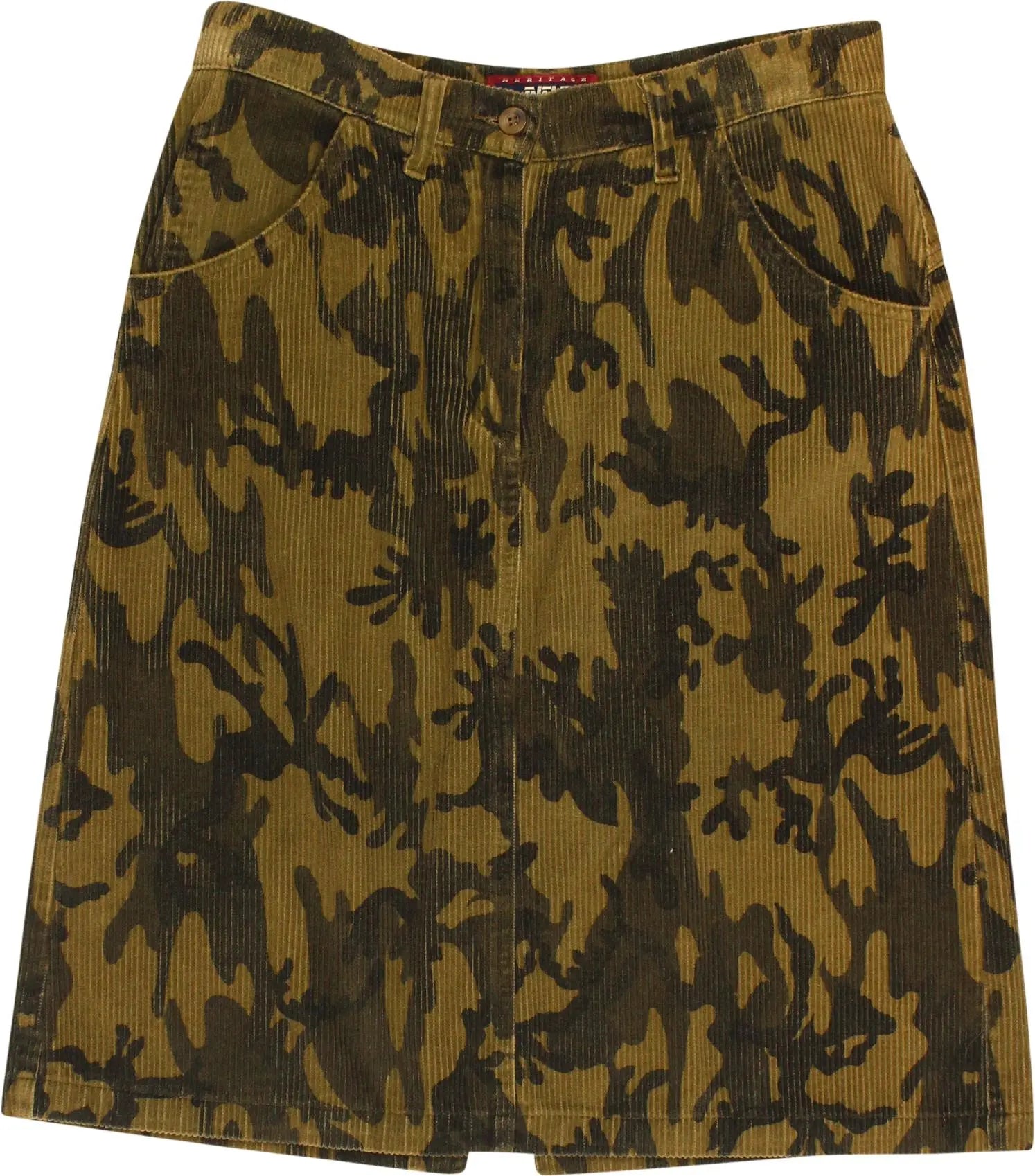 Rifle - Military Print Skirt- ThriftTale.com - Vintage and second handclothing