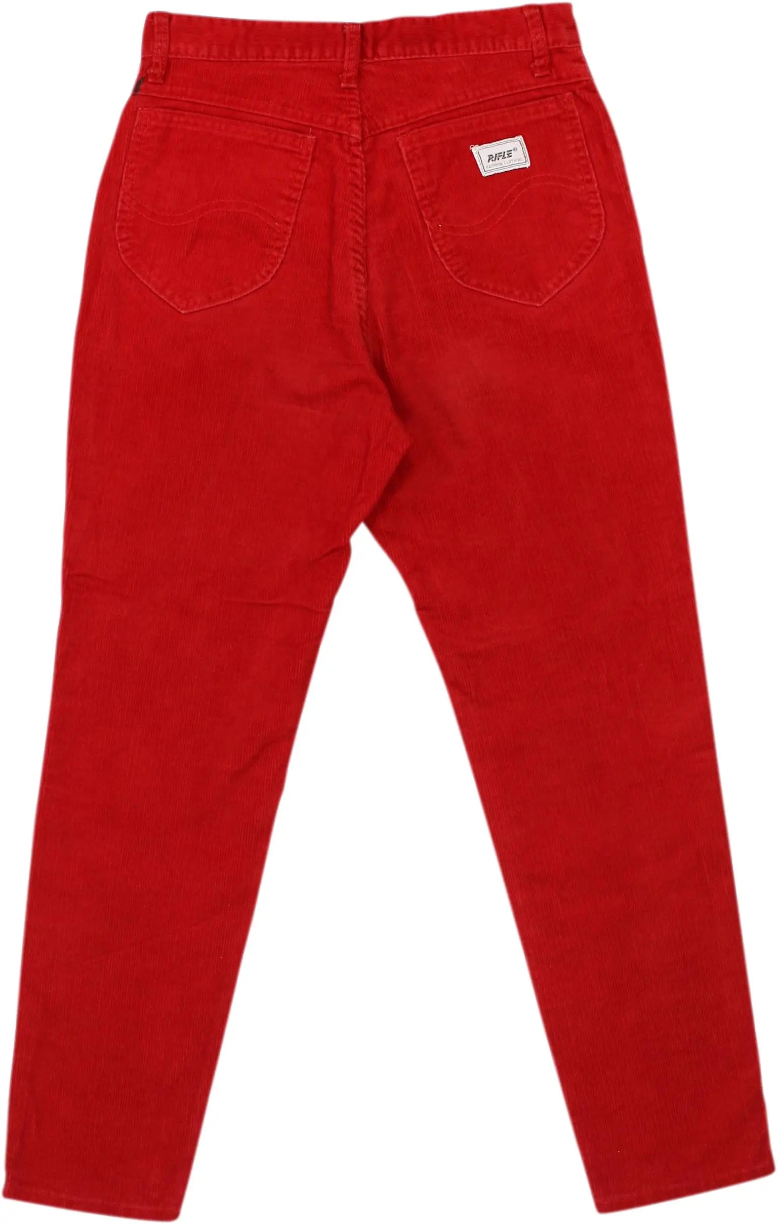 Rifle - Red Corduroy Trousers- ThriftTale.com - Vintage and second handclothing