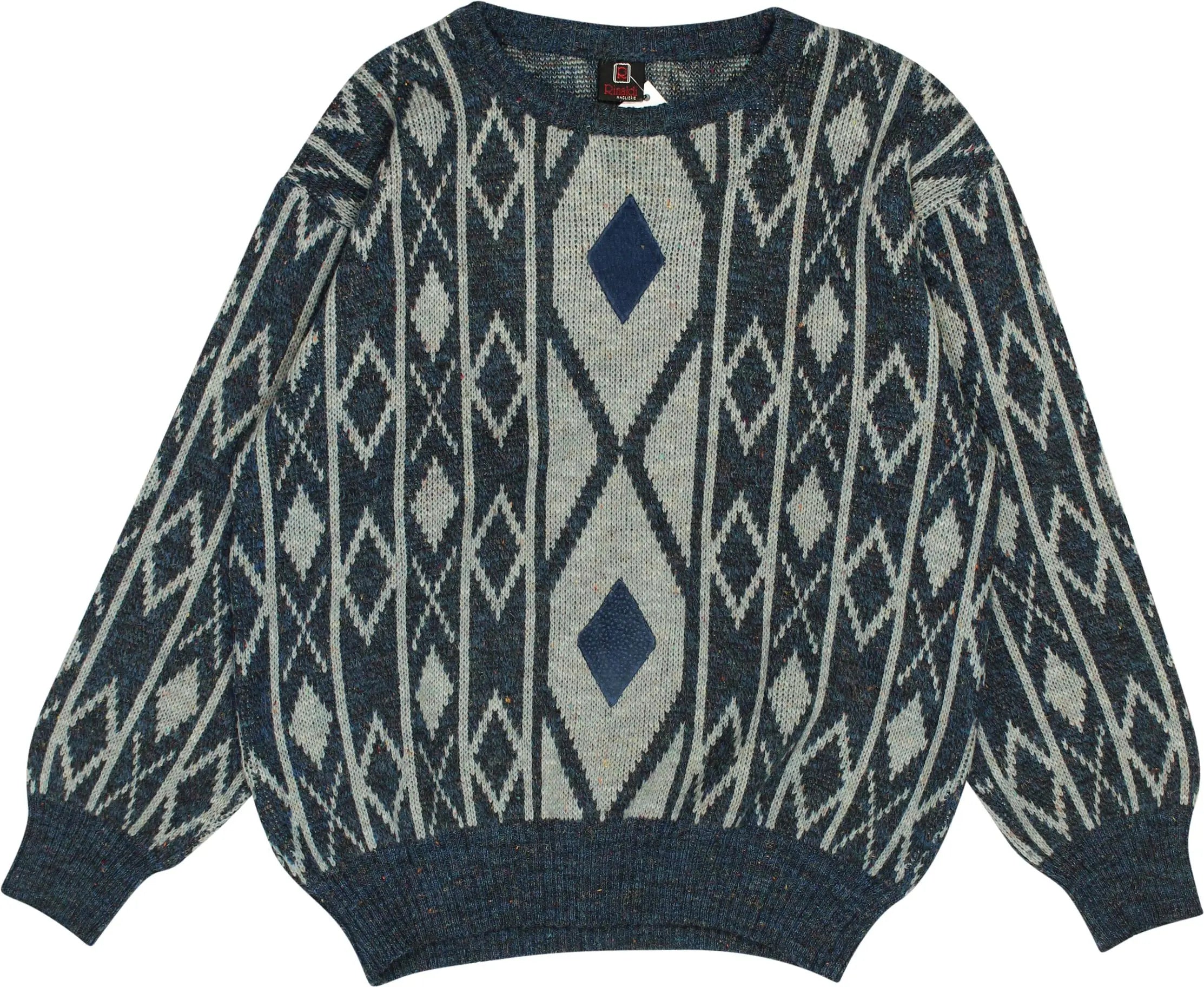 Rinaldi - Patterned Knitted Jumper- ThriftTale.com - Vintage and second handclothing