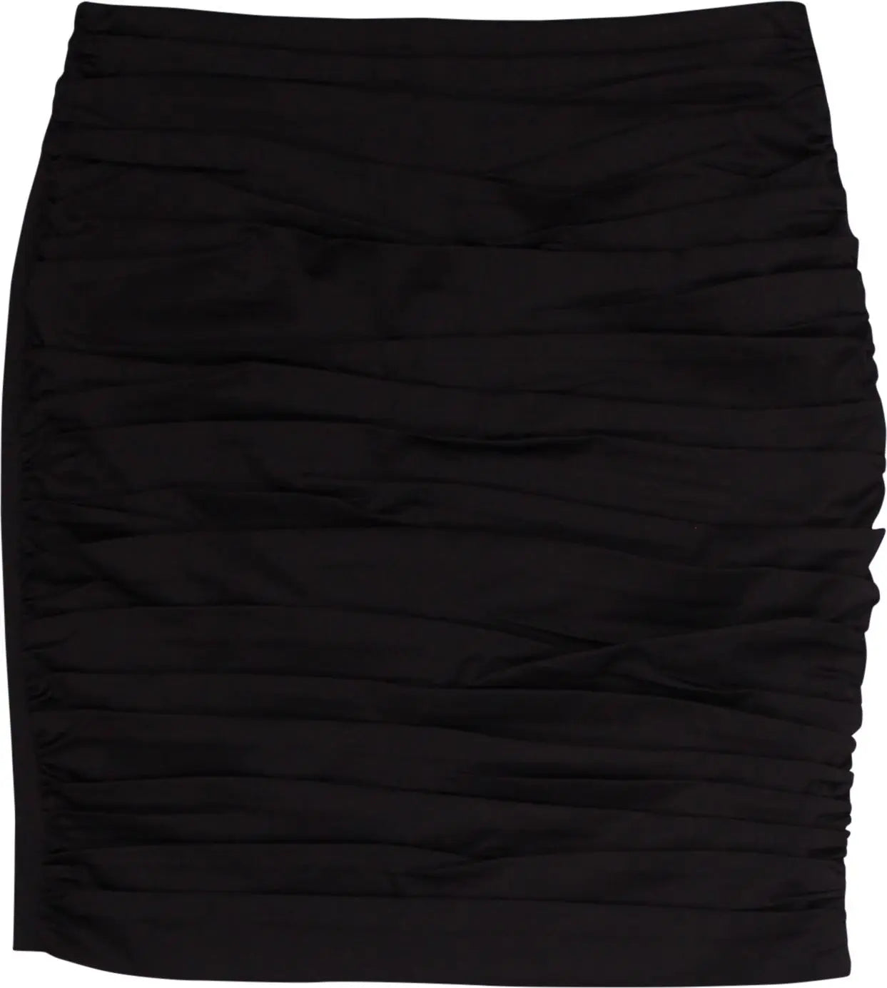 Rinascimento - Black Ruched Skirt by Rinascimento- ThriftTale.com - Vintage and second handclothing