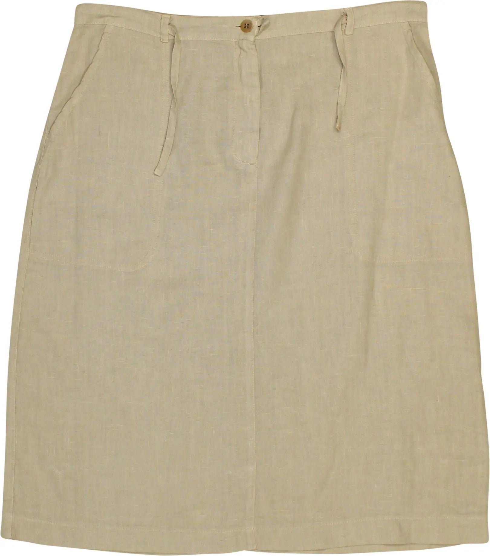 River Woods - Beige Skirt- ThriftTale.com - Vintage and second handclothing